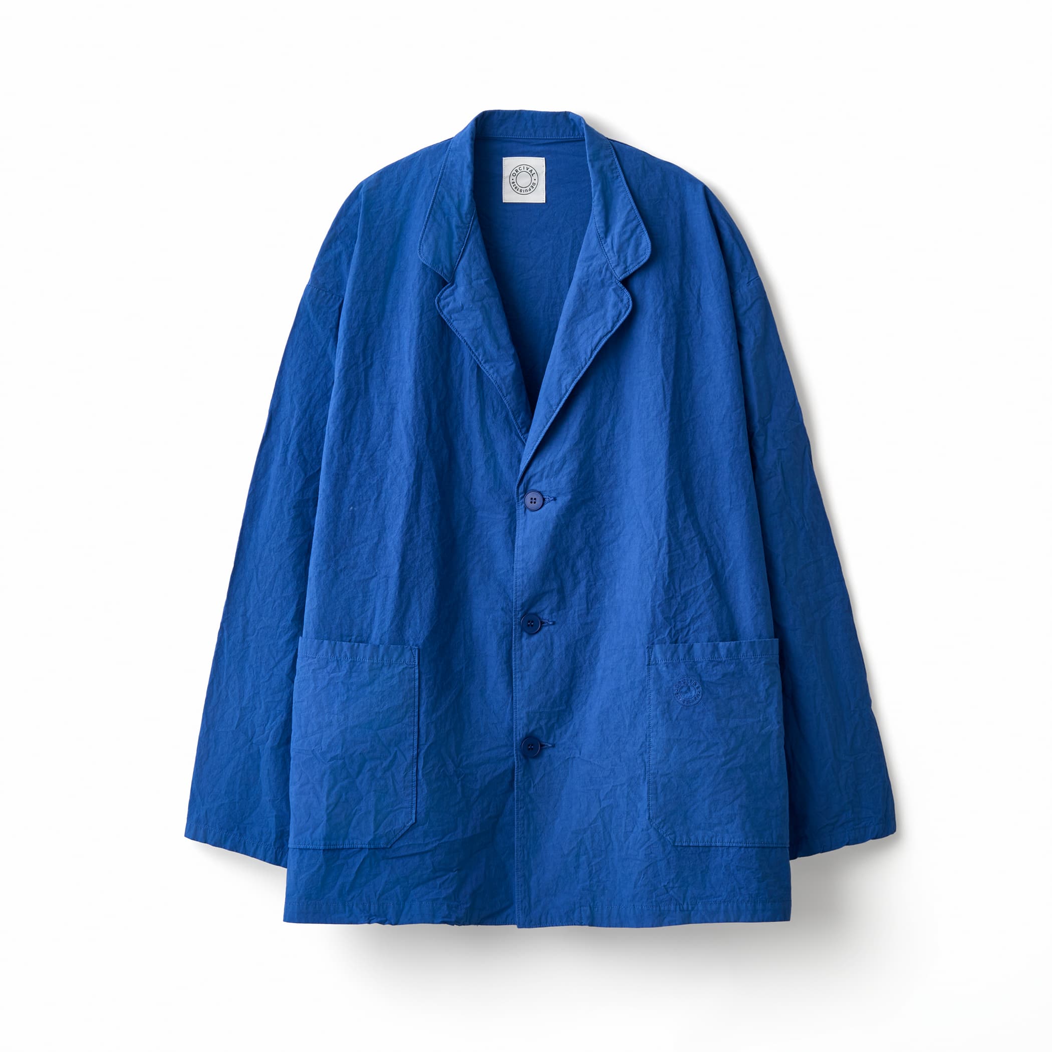 Men's Garment Dye Poplin Notched Lapel Jacket