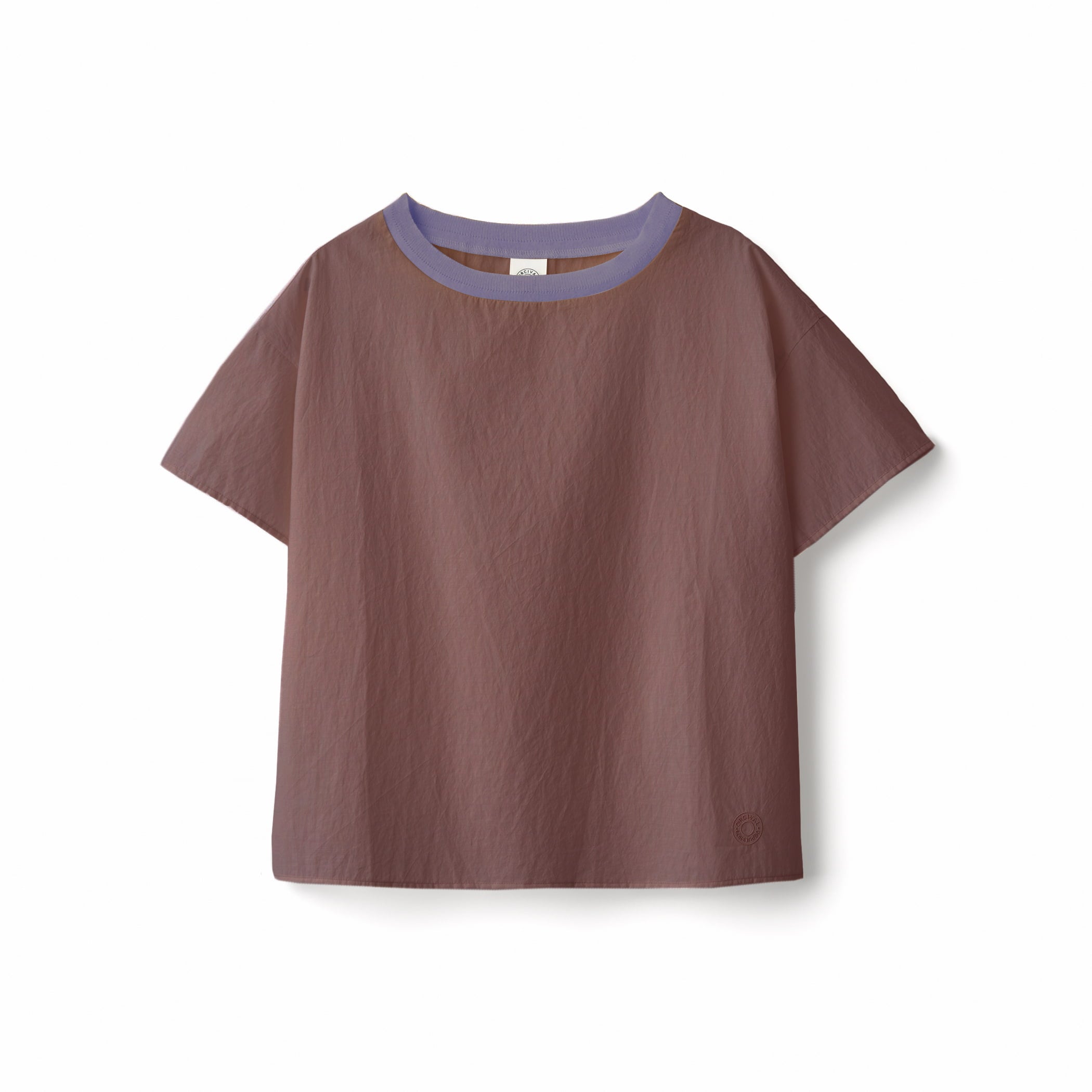 Women's Airy Cotton See Through Short Sleeve Pullover