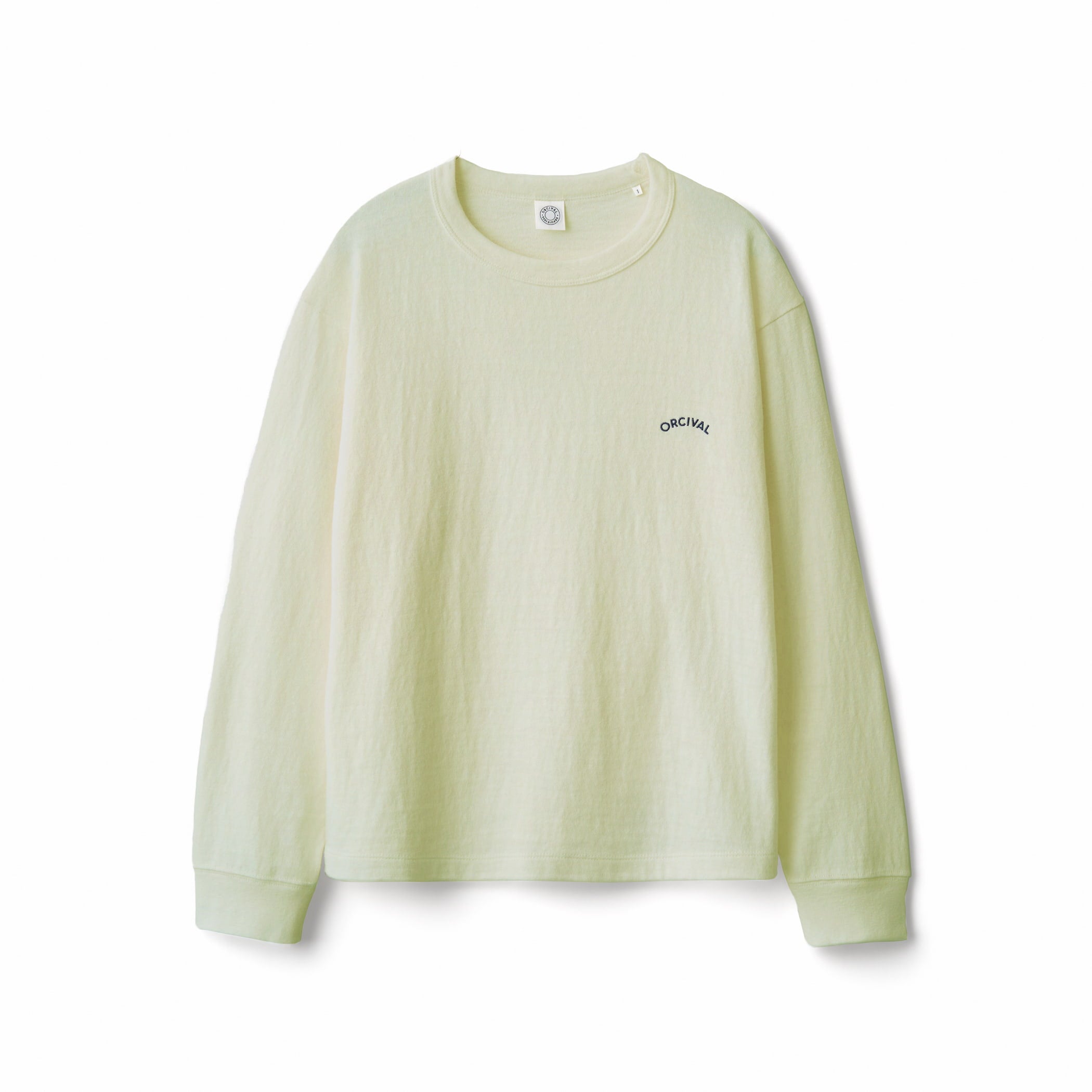 Women's Uneven Jersey Embroidery Long Sleeve Pullover｜ORCIVAL