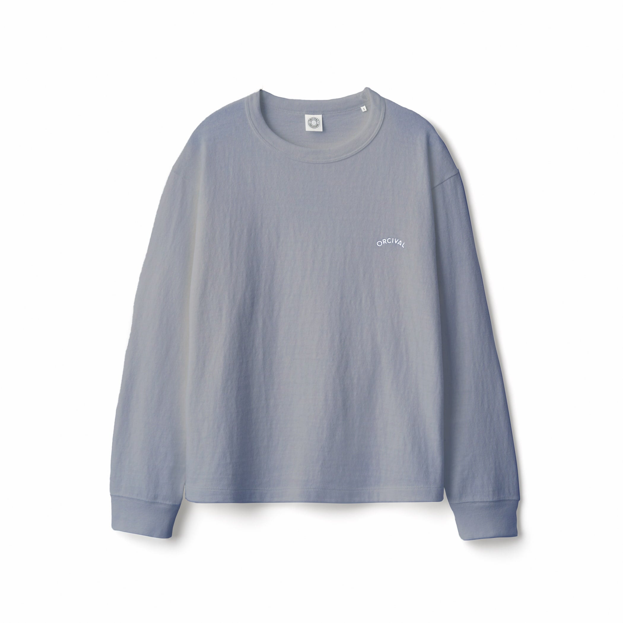 Women's Uneven Jersey Embroidery Long Sleeve Pullover｜ORCIVAL