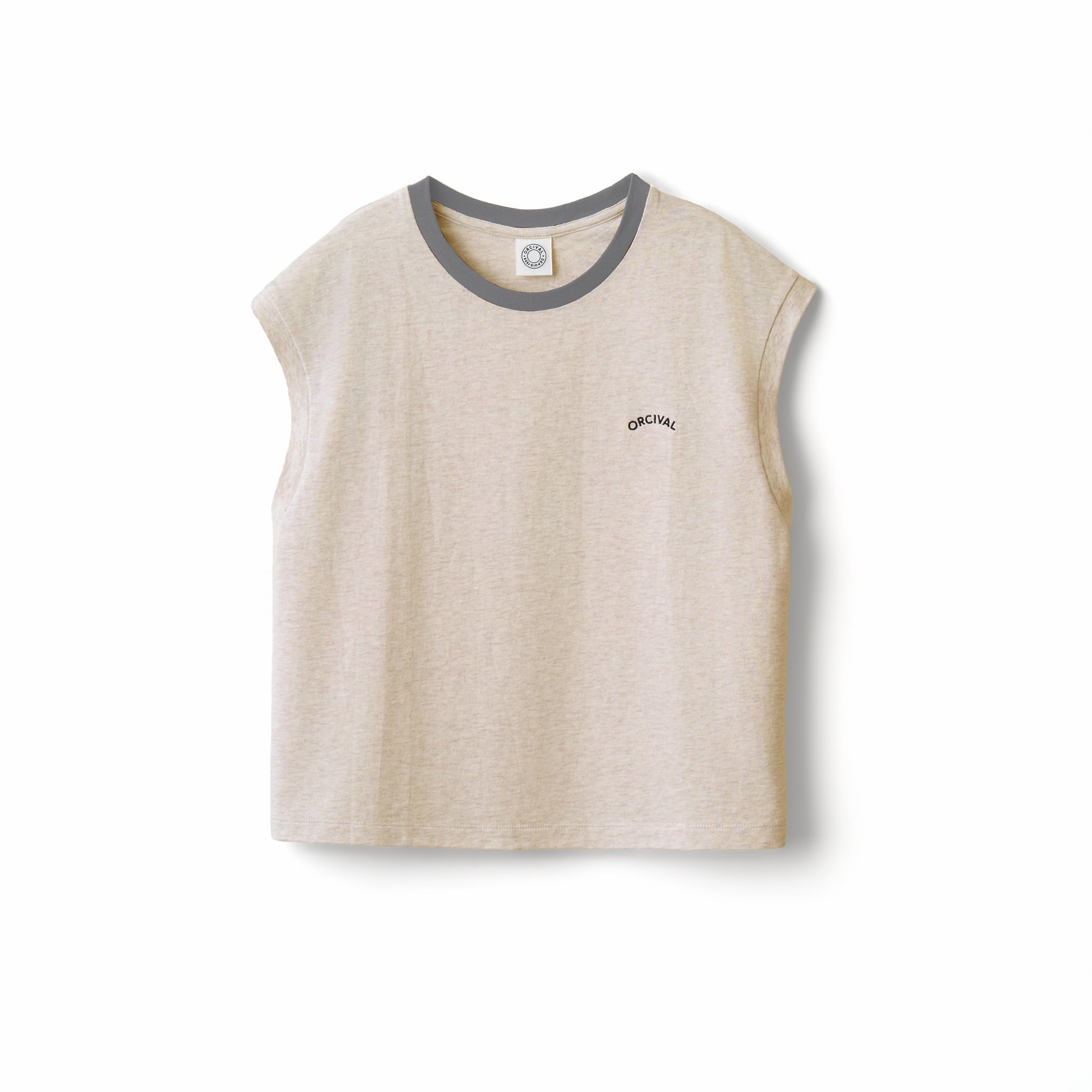 Women's Combed Yarn Single Jersey Embroidery Sleeveless T-shirt