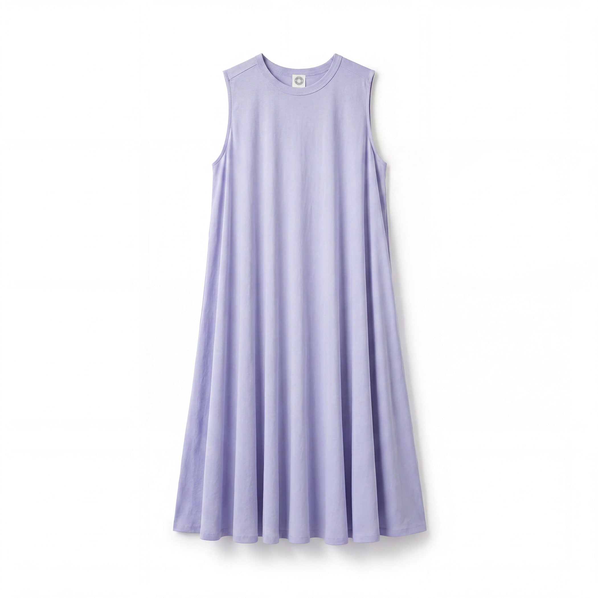 Women's Open End Jersey Sleeveless A-line Dress