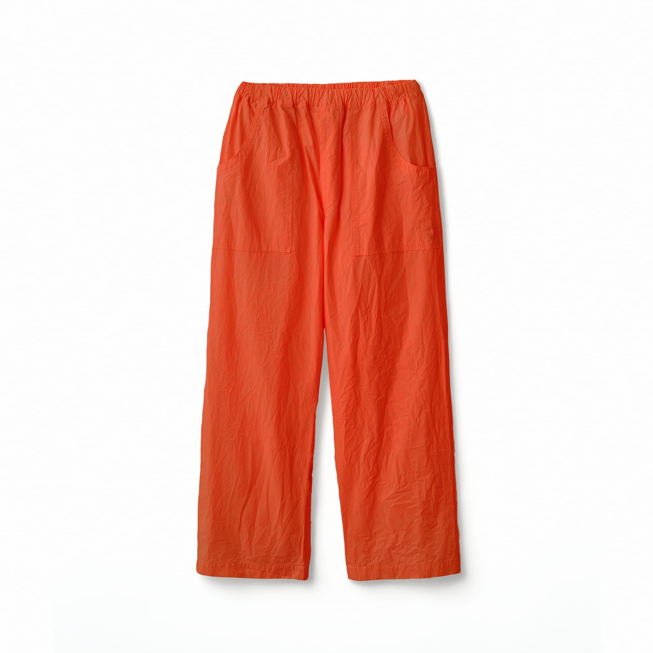 Men's Garment Dye Poplin Semi Wide Straight Pants