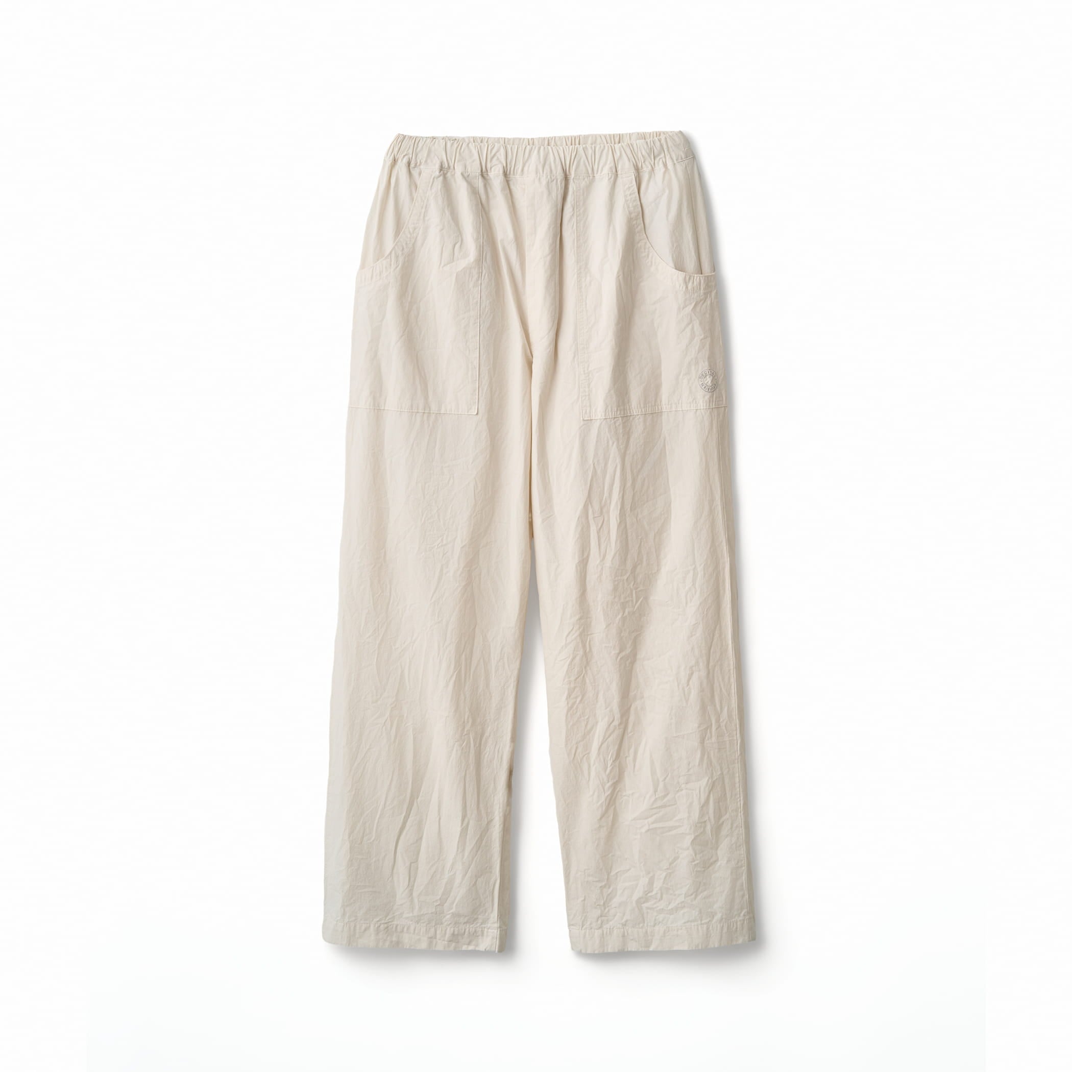 Men's Garment Dye Poplin Semi Wide Straight Pants