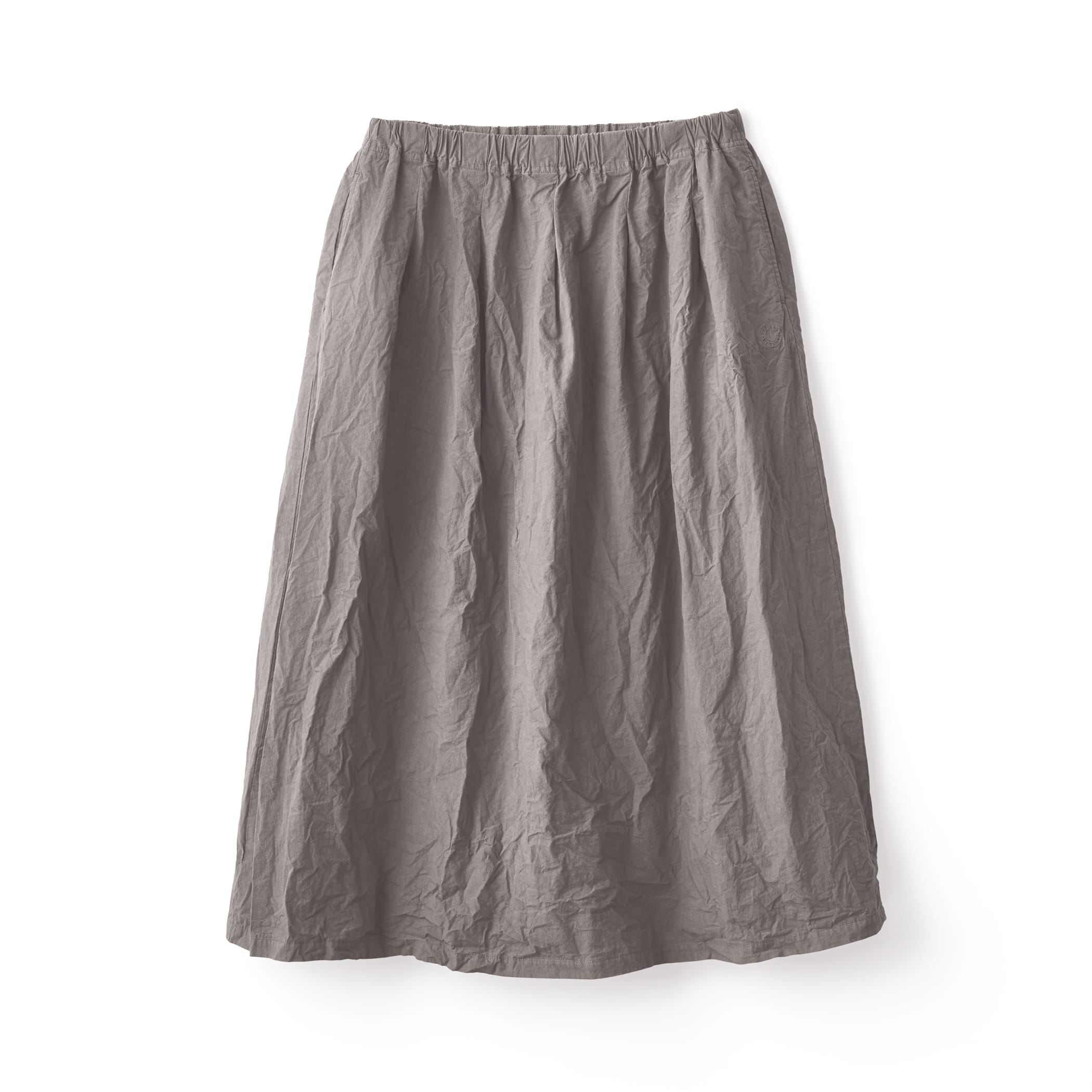 Women's Garment Dye Poplin A-line Easy Skirt