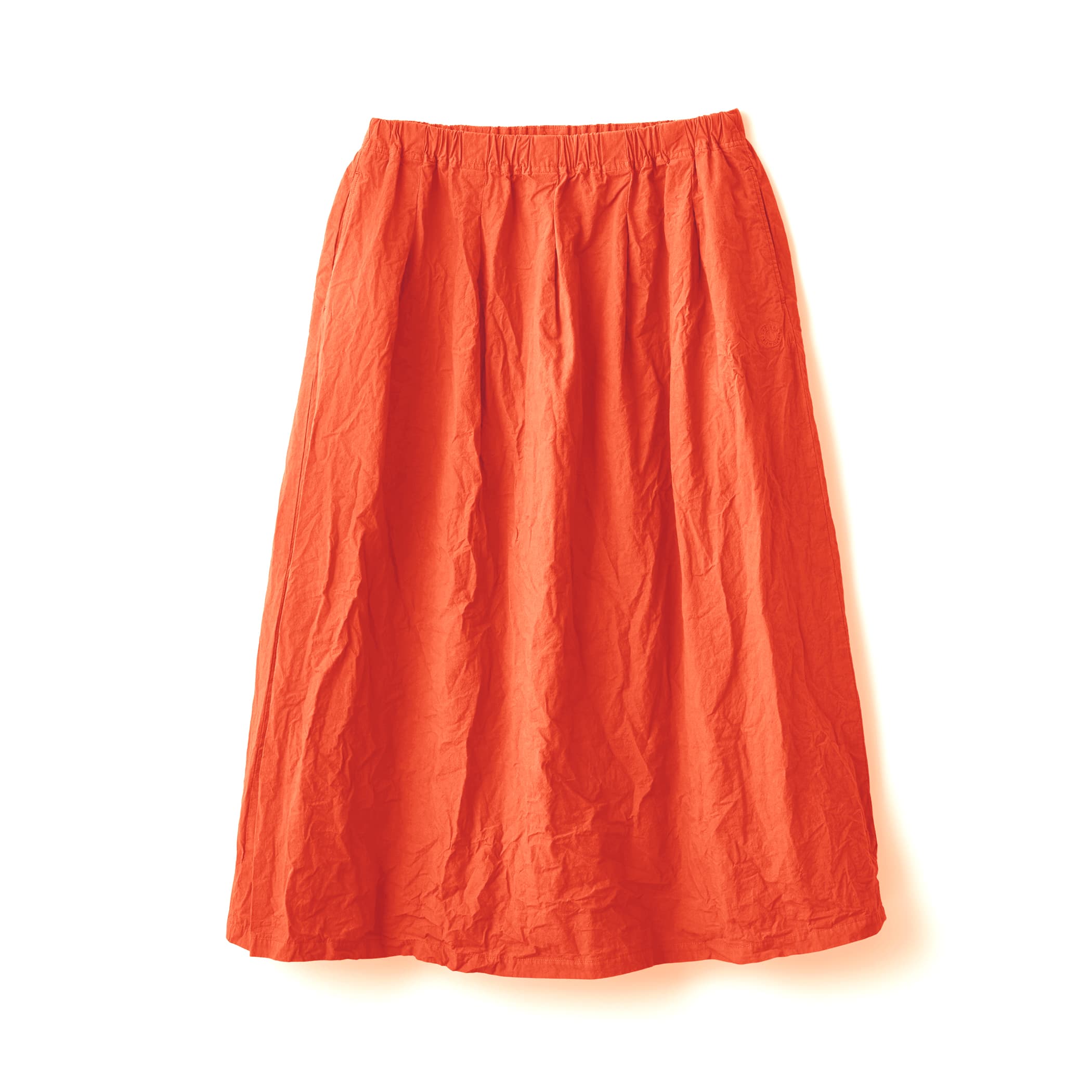 Women's Garment Dye Poplin A-line Easy Skirt