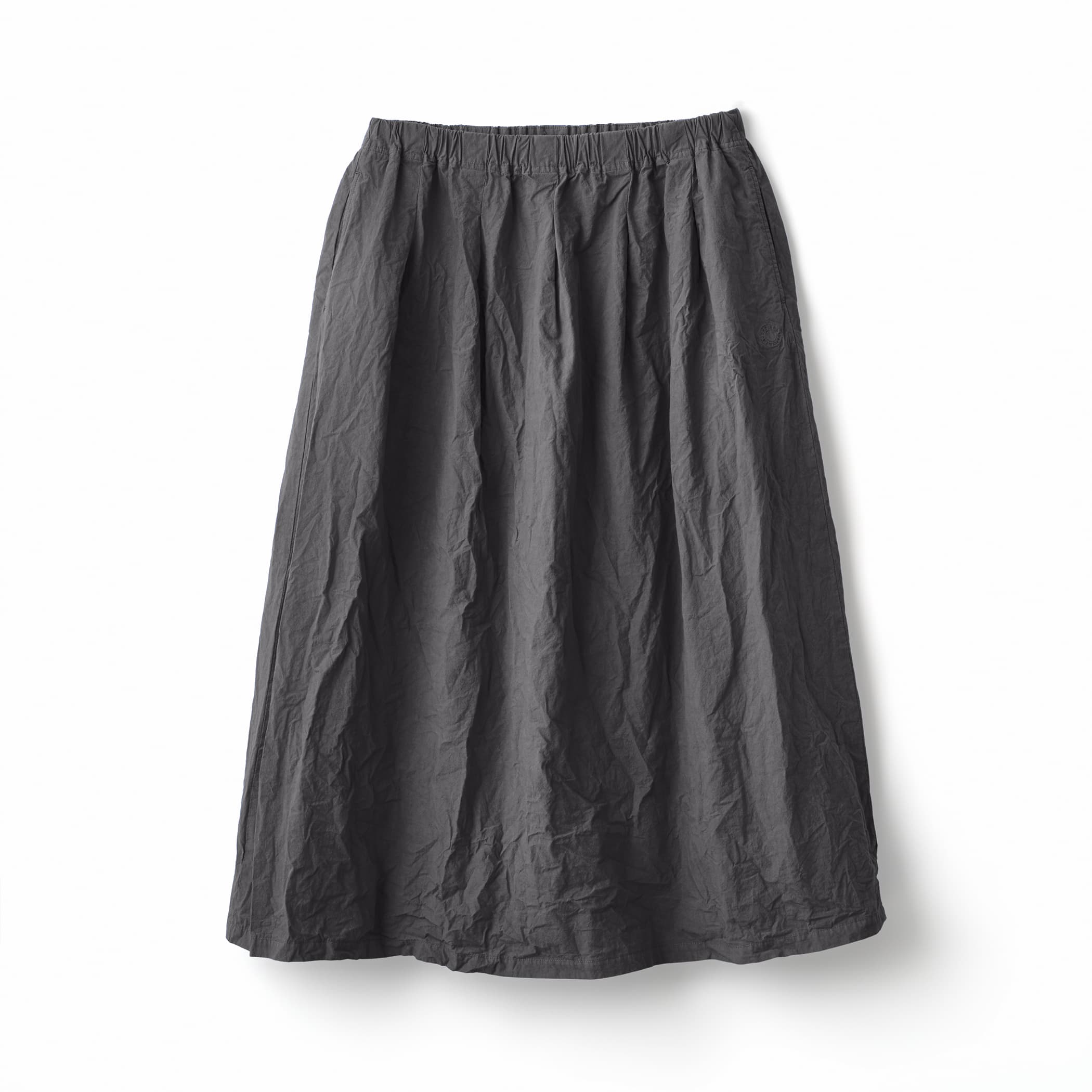 Women's Garment Dye Poplin A-line Easy Skirt