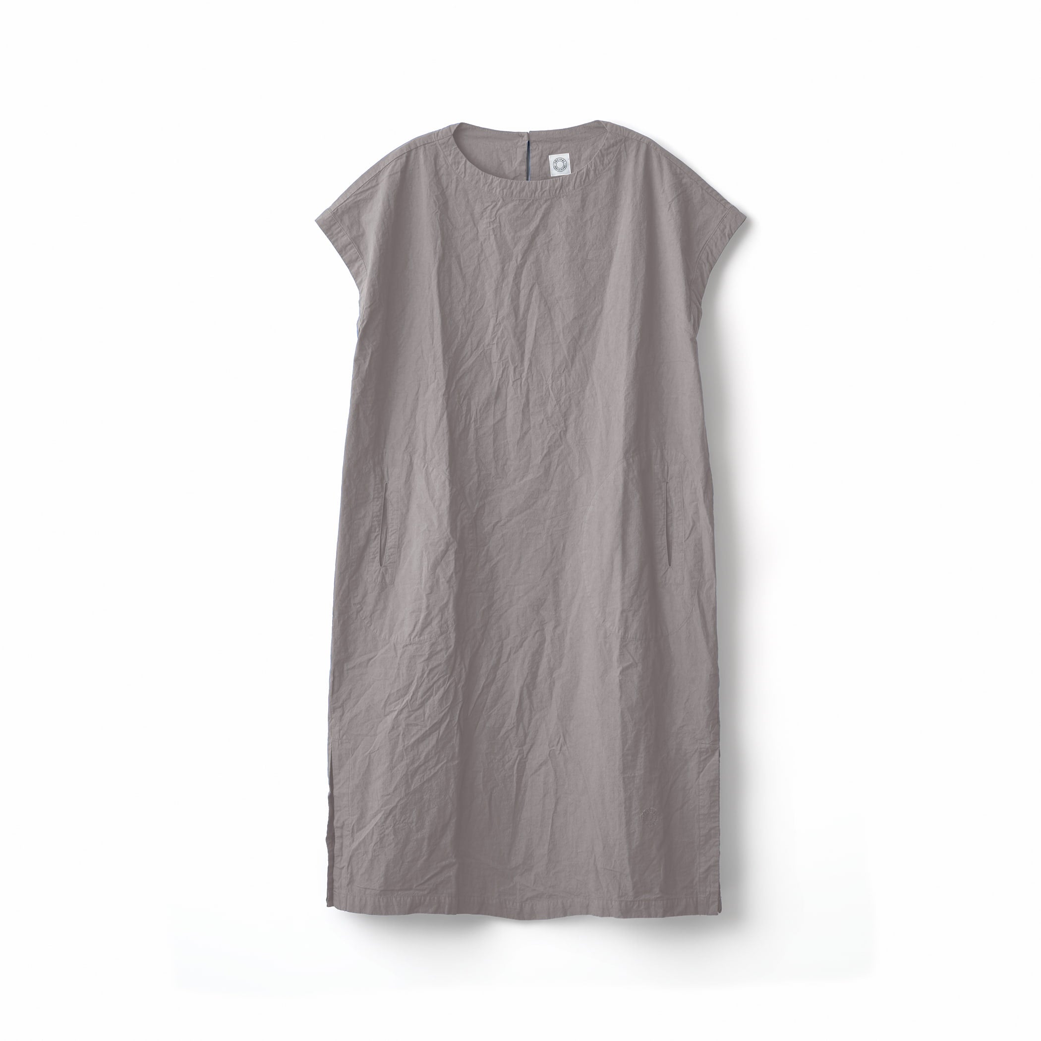 Women's Garment Dye Poplin Relaxed Short Sleeve Dress