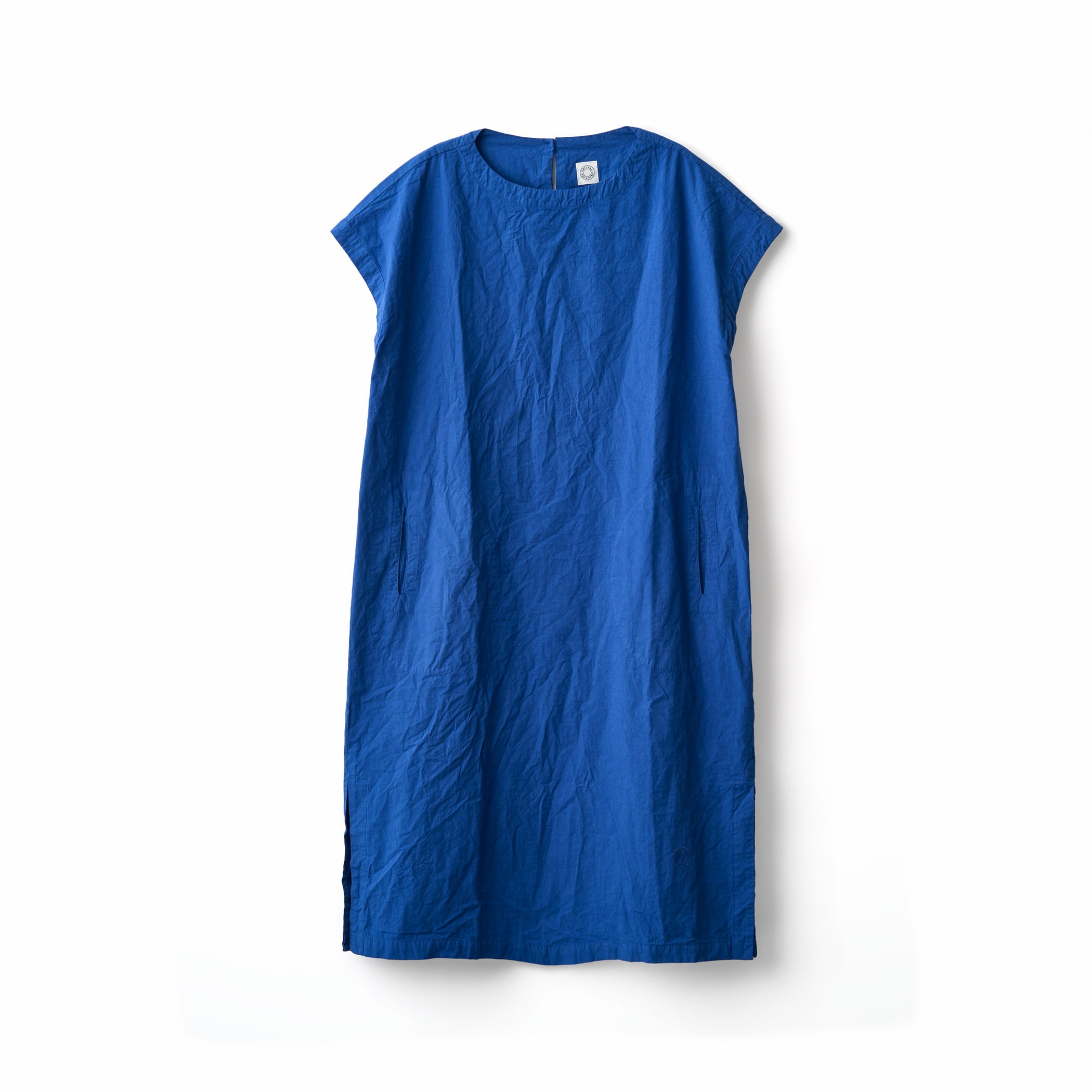 Women's Garment Dye Poplin Relaxed Short Sleeve Dress