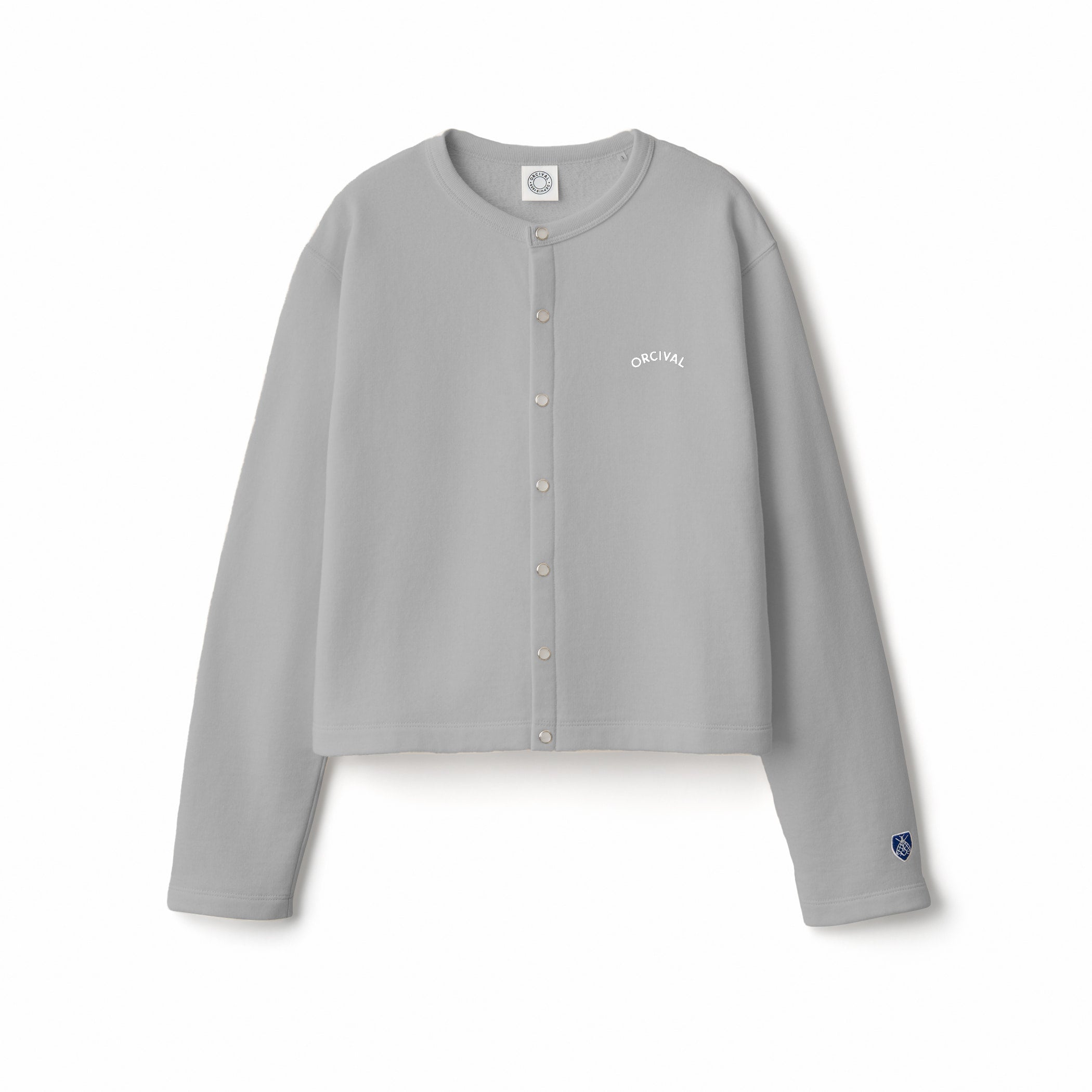 Women's Light French Terry Crew Neck Cardigan