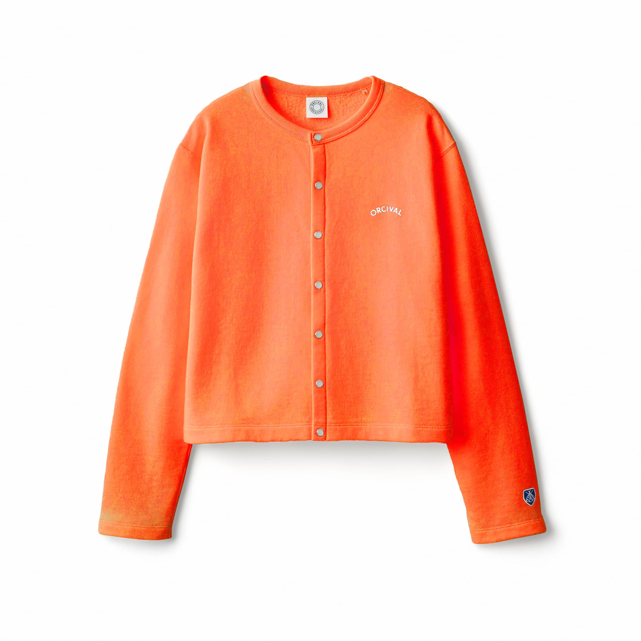 Women's Light French Terry Crew Neck Cardigan