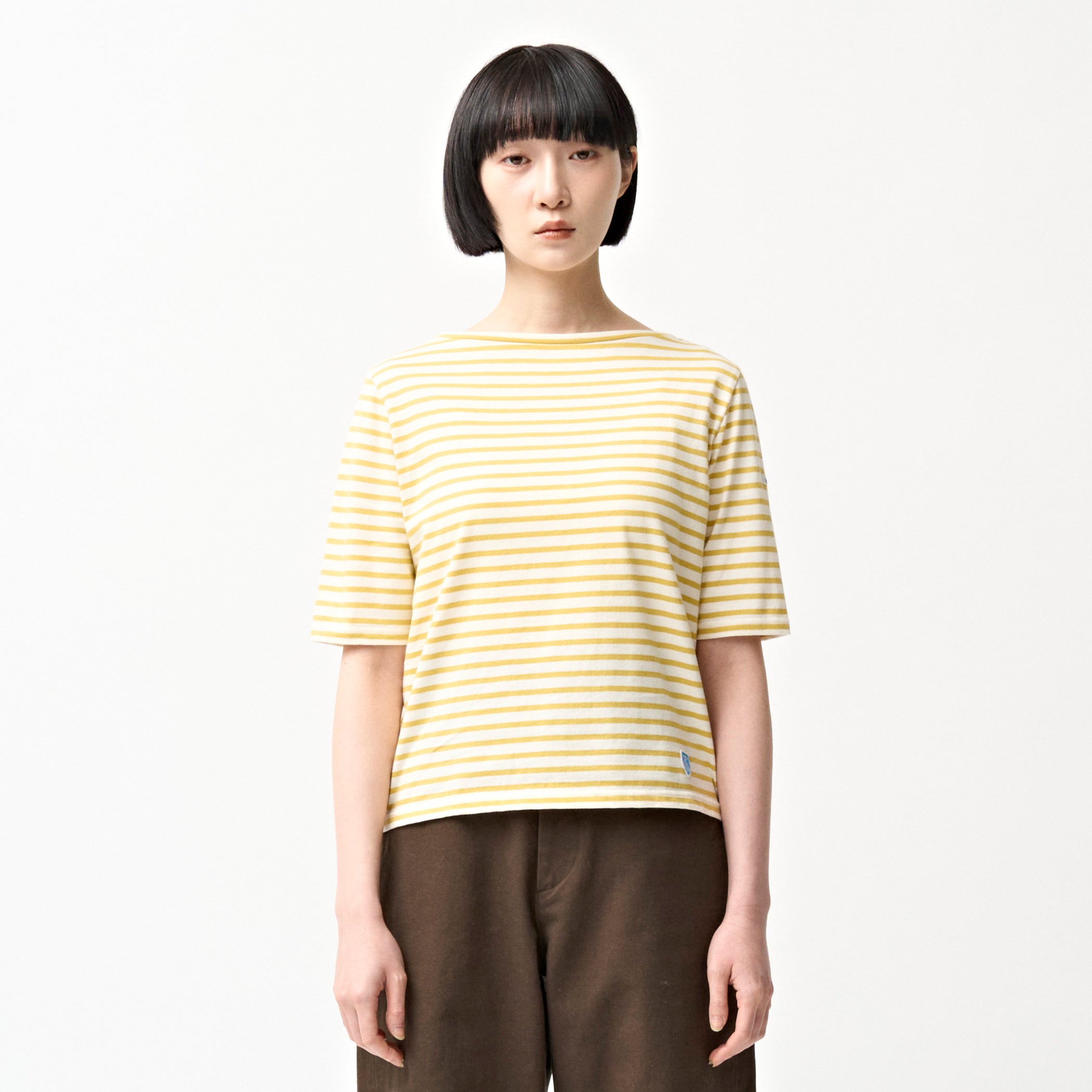 Women's Cotton Leger Boat Neck Half Sleeve Pullover