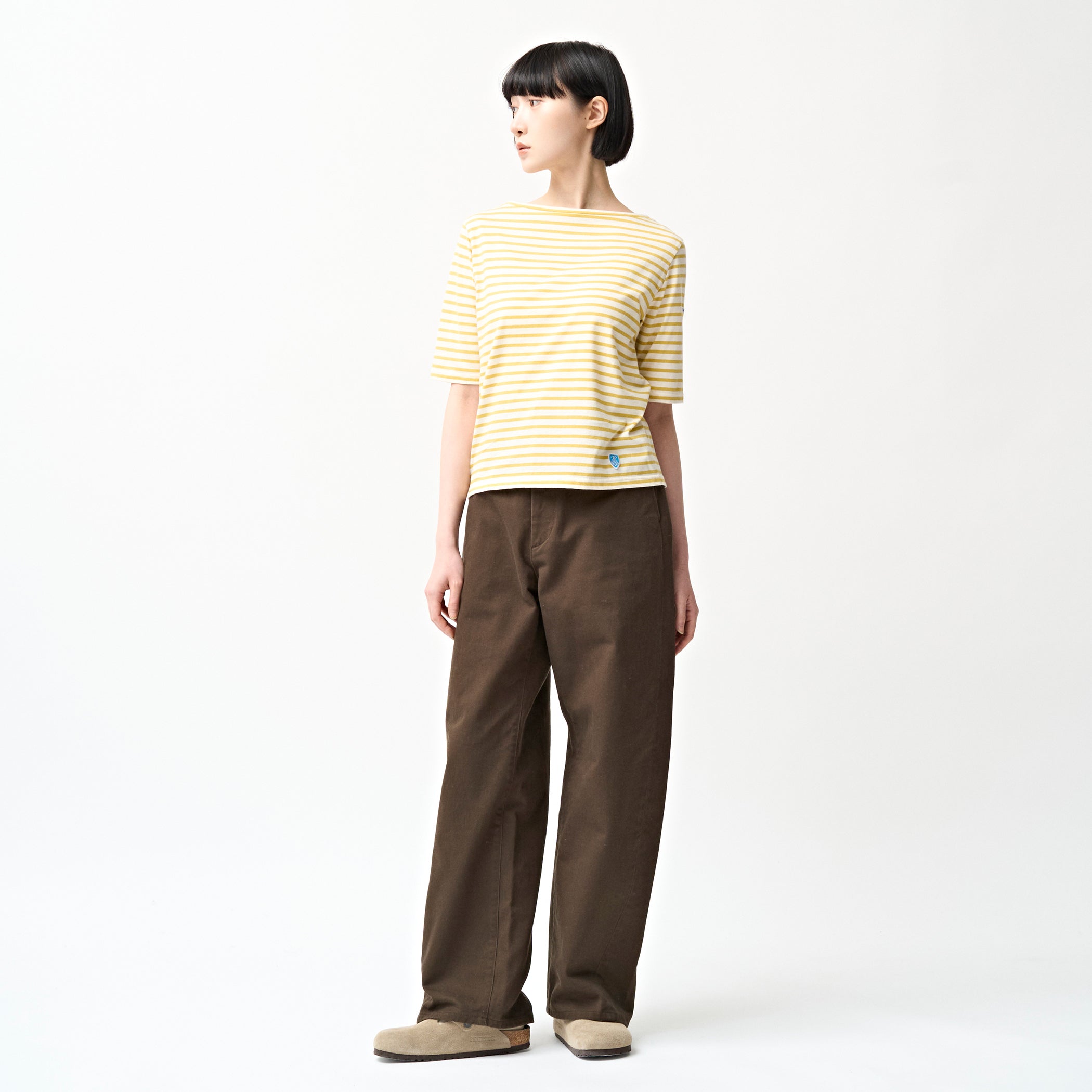 Women's Cotton Leger Boat Neck Half Sleeve Pullover