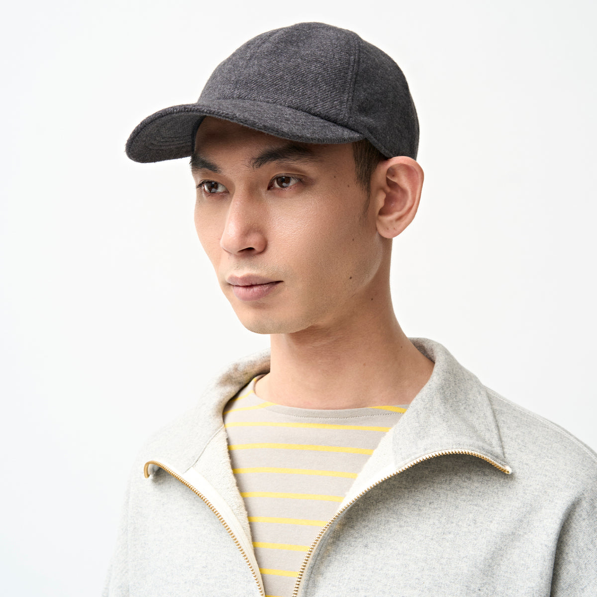 Polyester Tweedy Serge 6Panel Cap