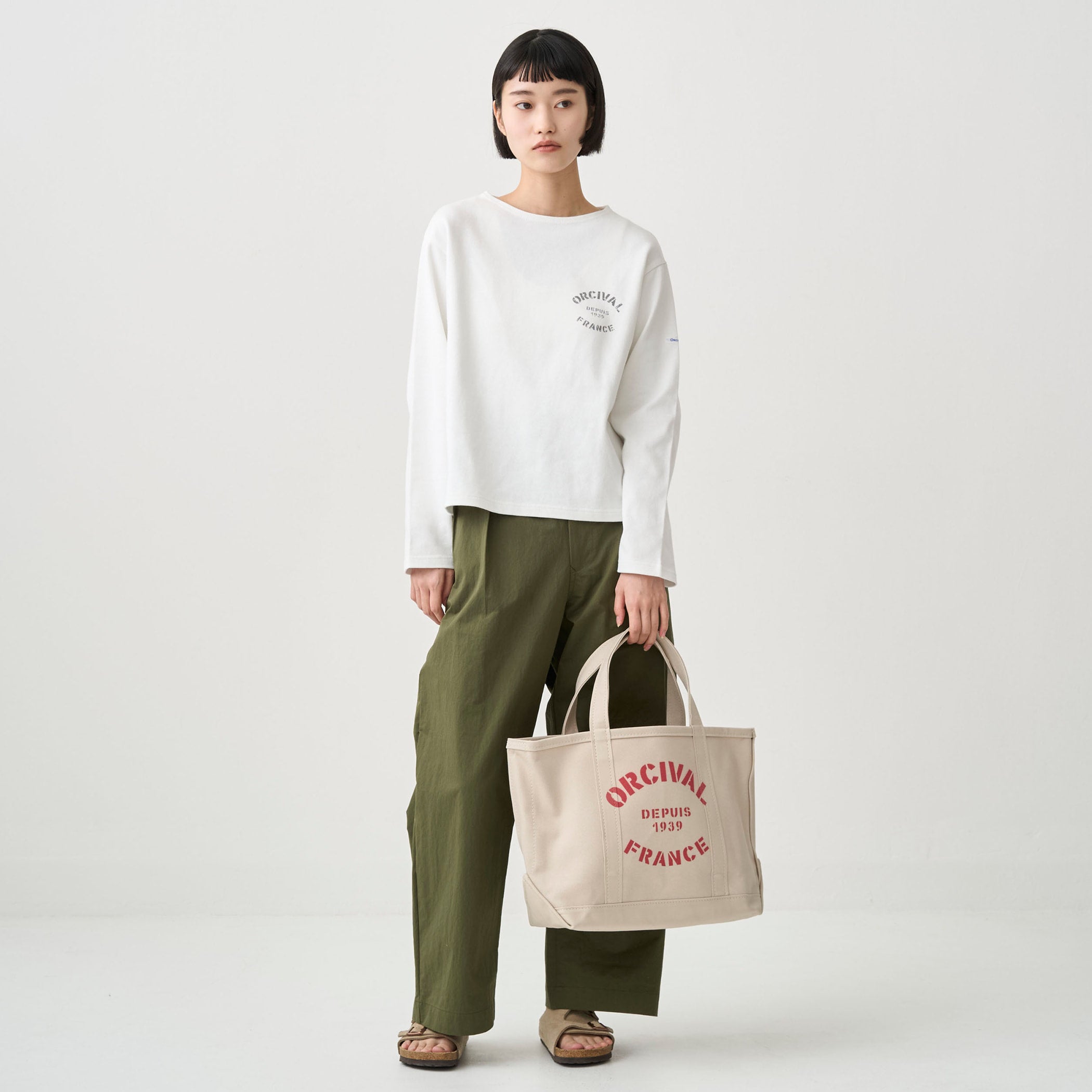 ORCIVAL トートバッグ　PRINT Mサイズ Tote Bag Medium Print｜ORCIVAL