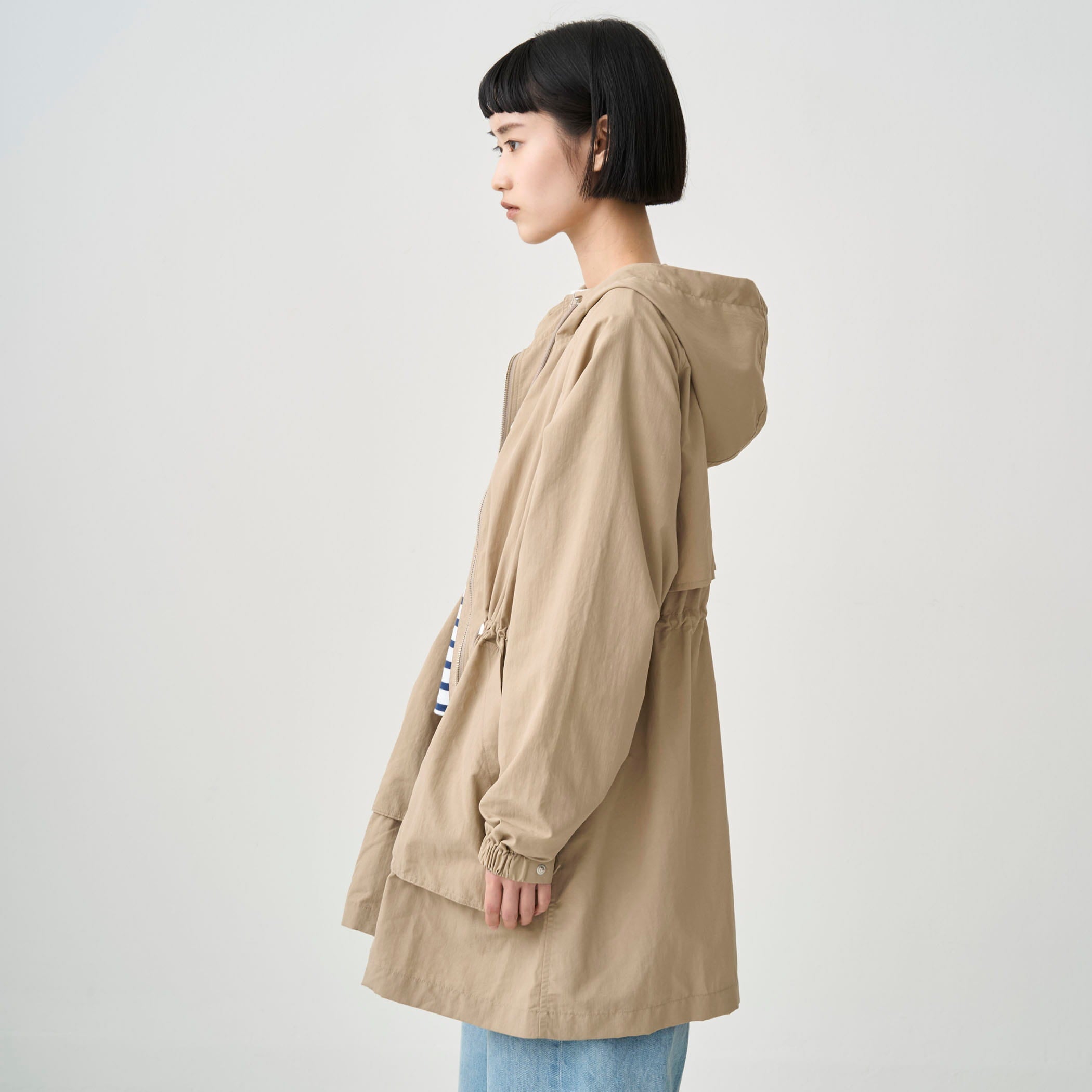 Women's Nylon Taslan Hooded Jacket