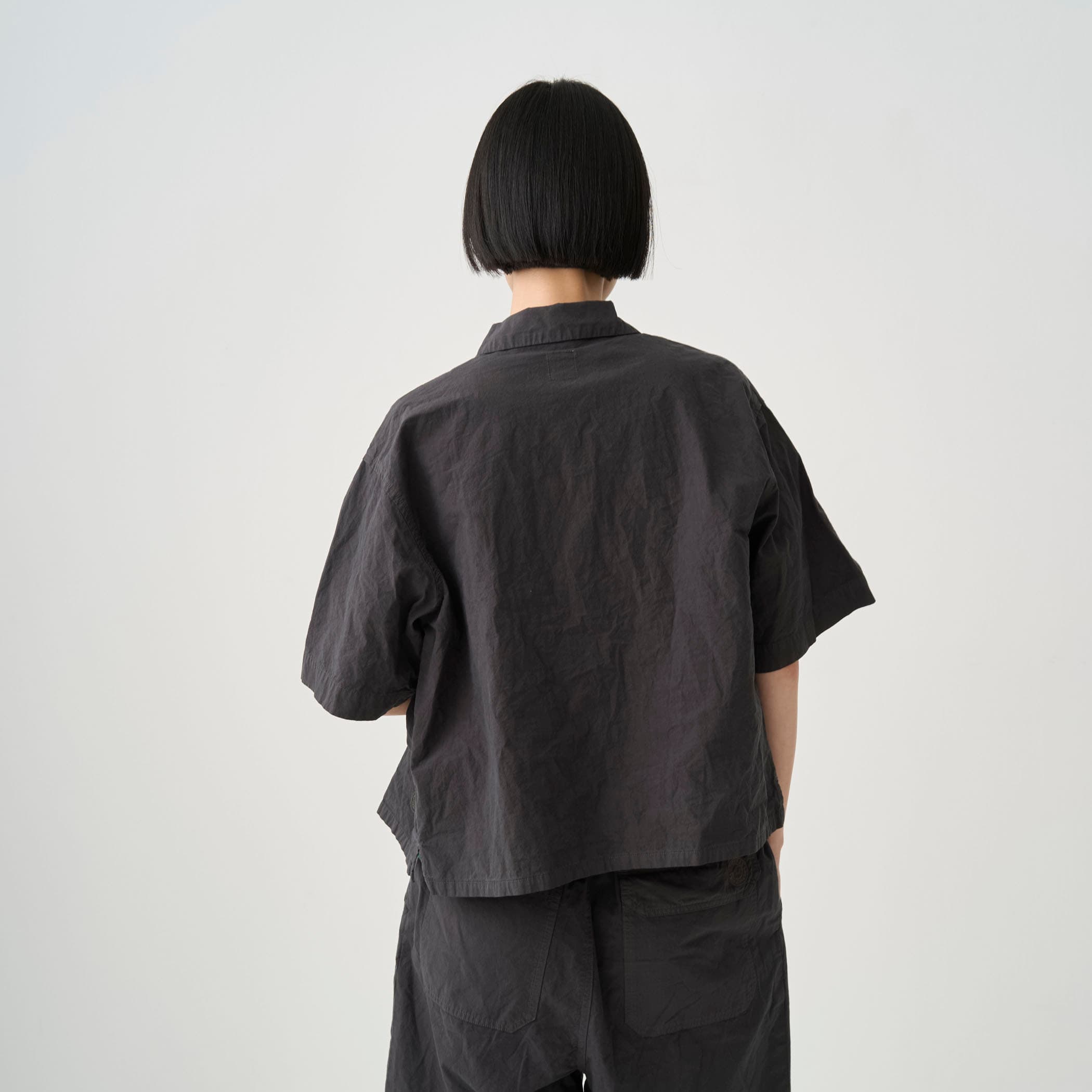 Women's Garment Dye Poplin Regular Collar Shirt