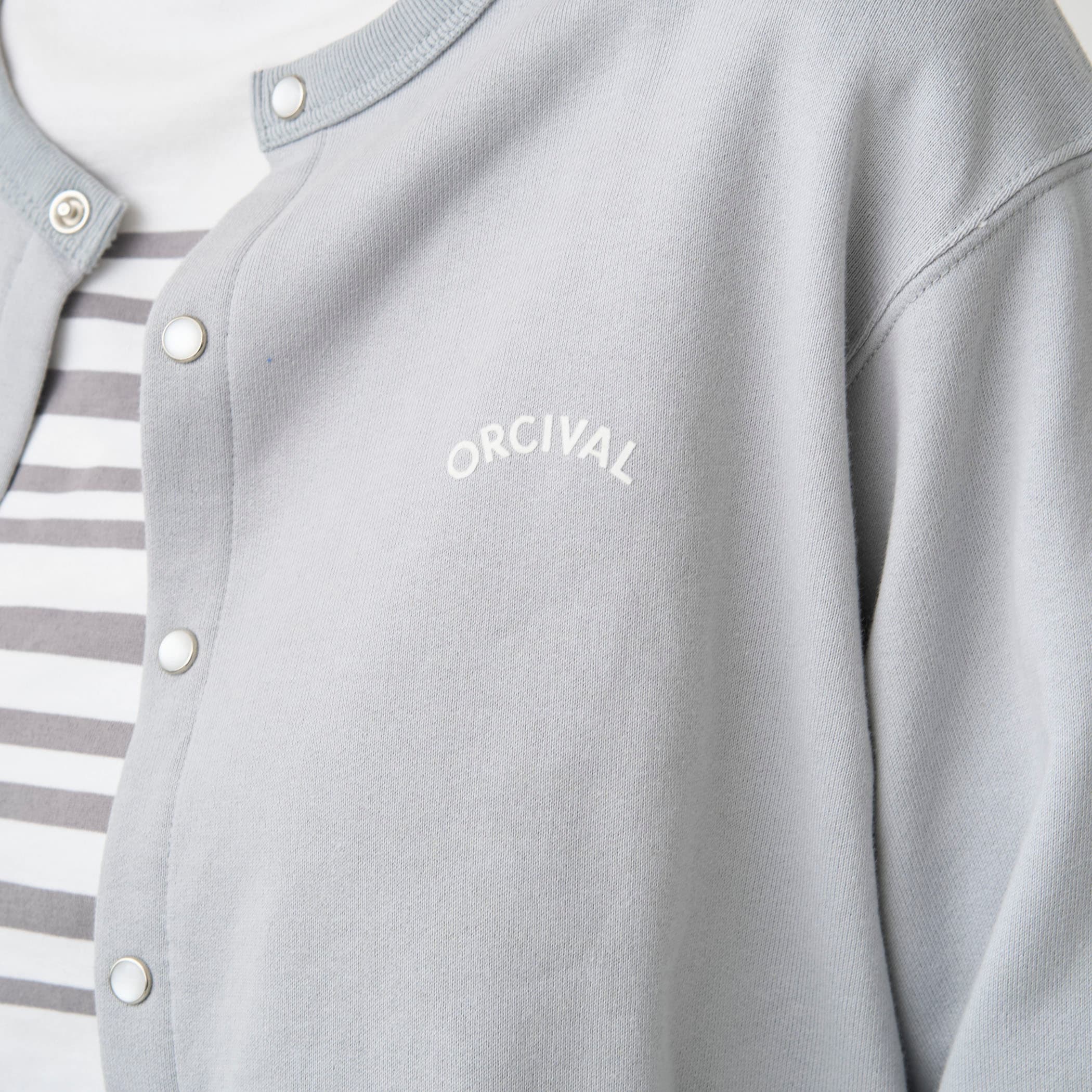 Women's Light French Terry Crew Neck Cardigan