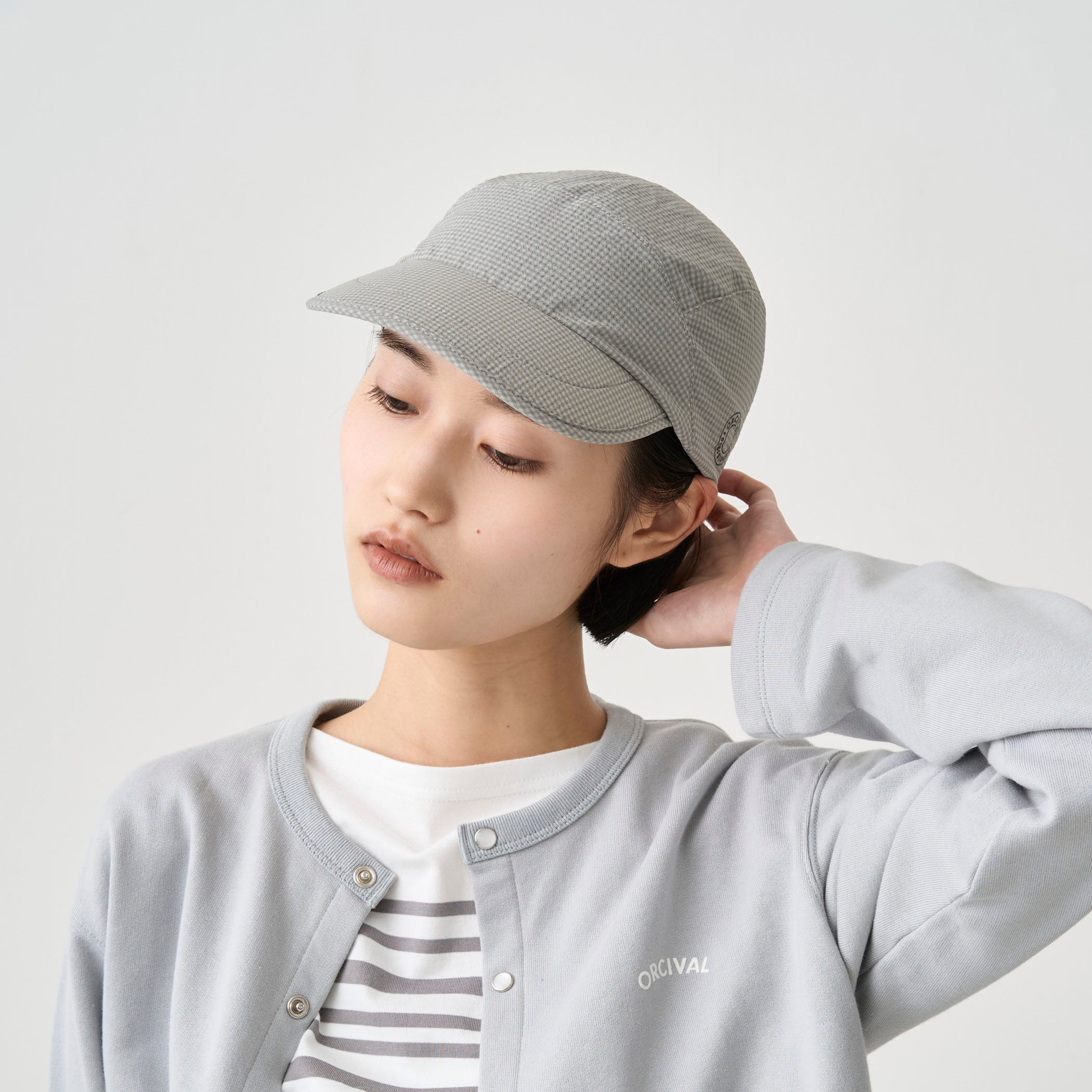 Sucker Gingham Jet Cap｜ORCIVAL