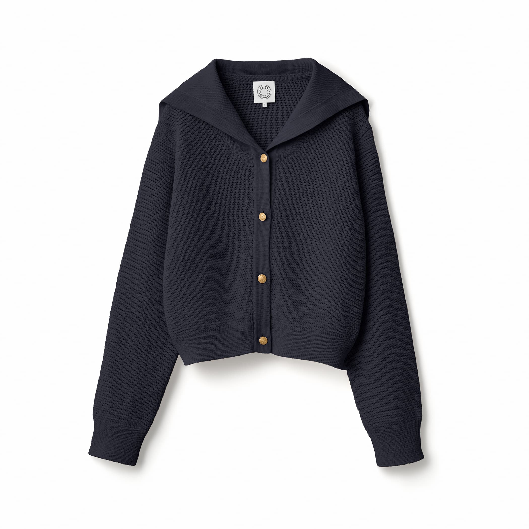 Women's Sailor Collar Knit Cardigan