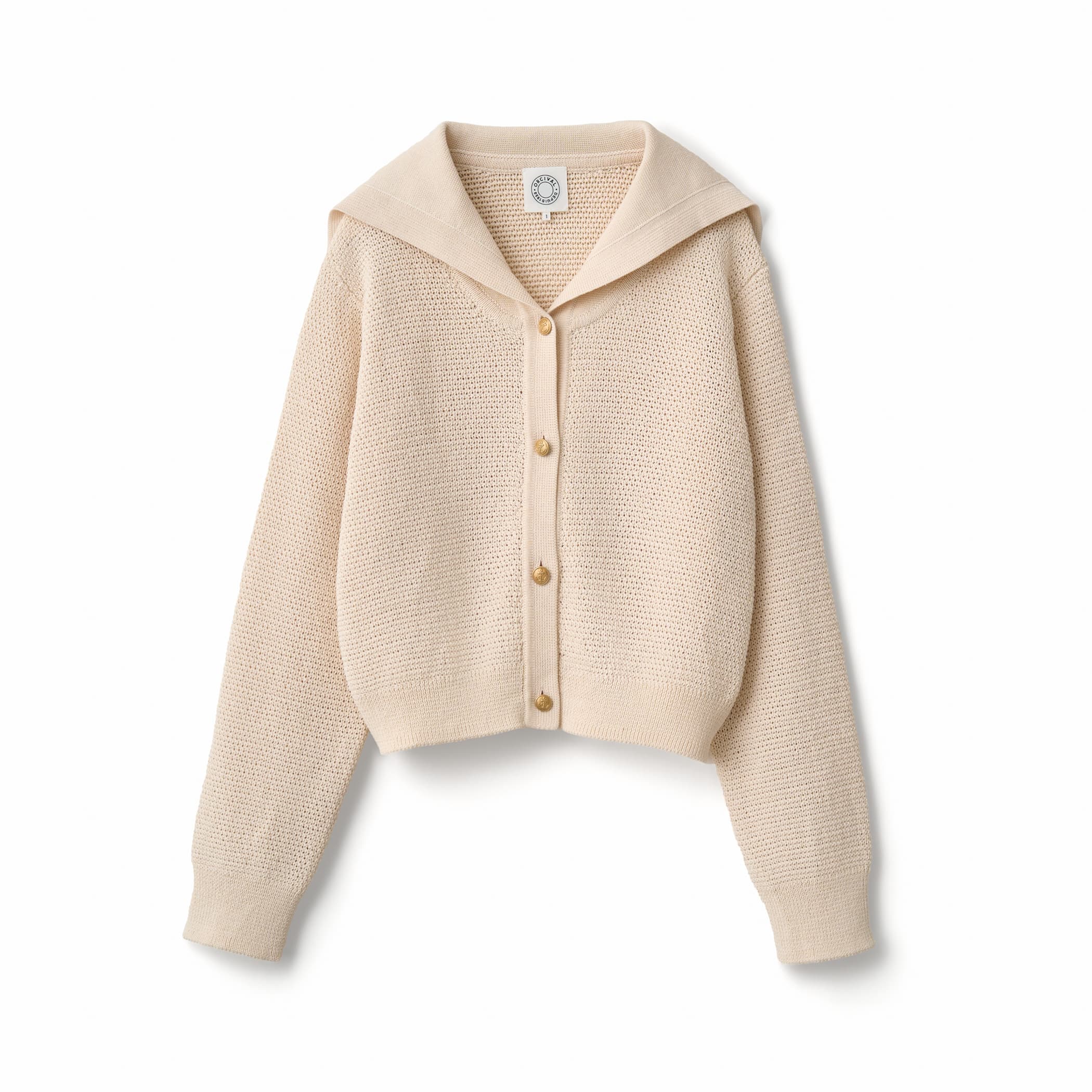Women's Sailor Collar Knit Cardigan｜ORCIVAL