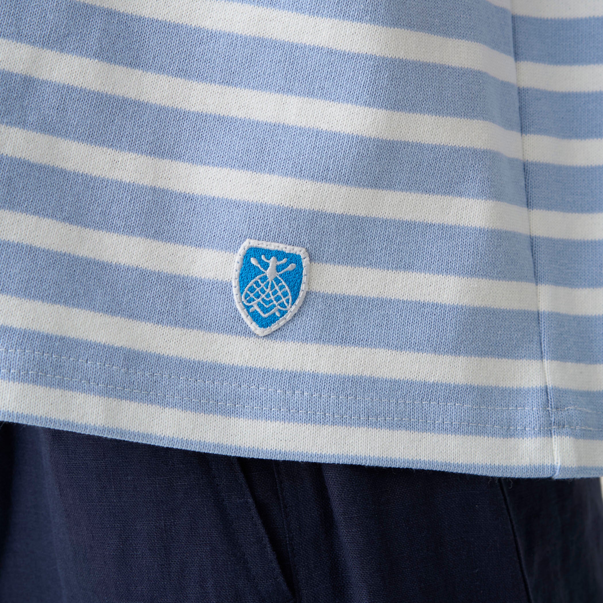 Women's Cotton Lourd Crew Neck Basque Shirt