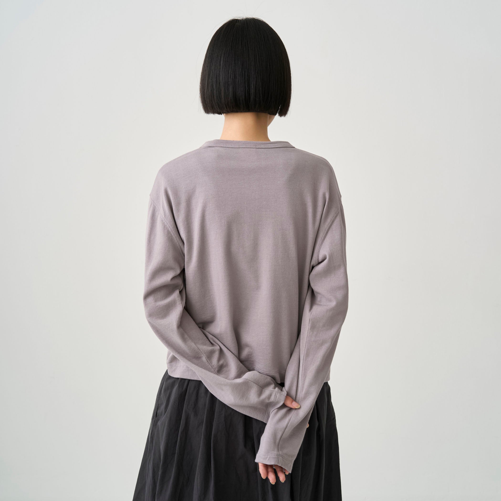 Women's Cotton Nylon See Through Crew Neck Cardigan