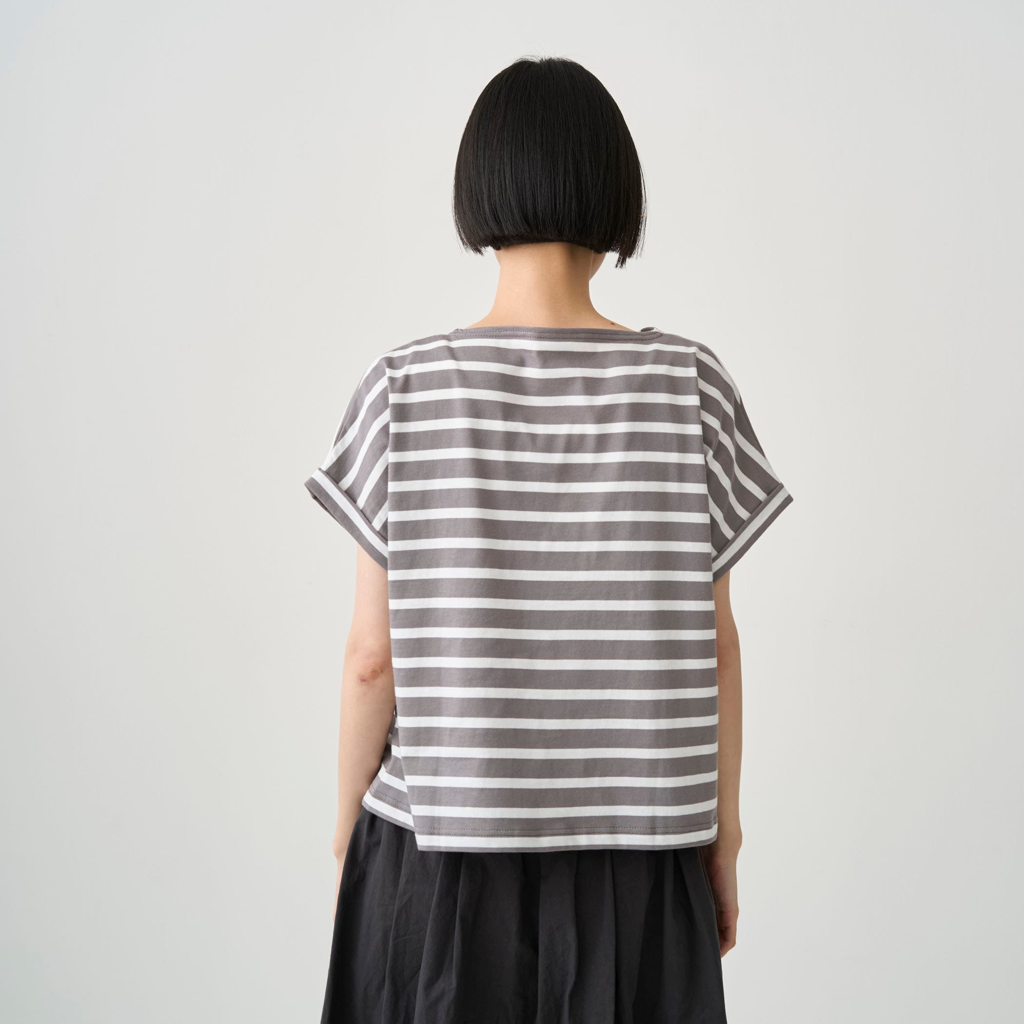 Women's Cotton Leger Boat Neck Half Sleeve T-shirt