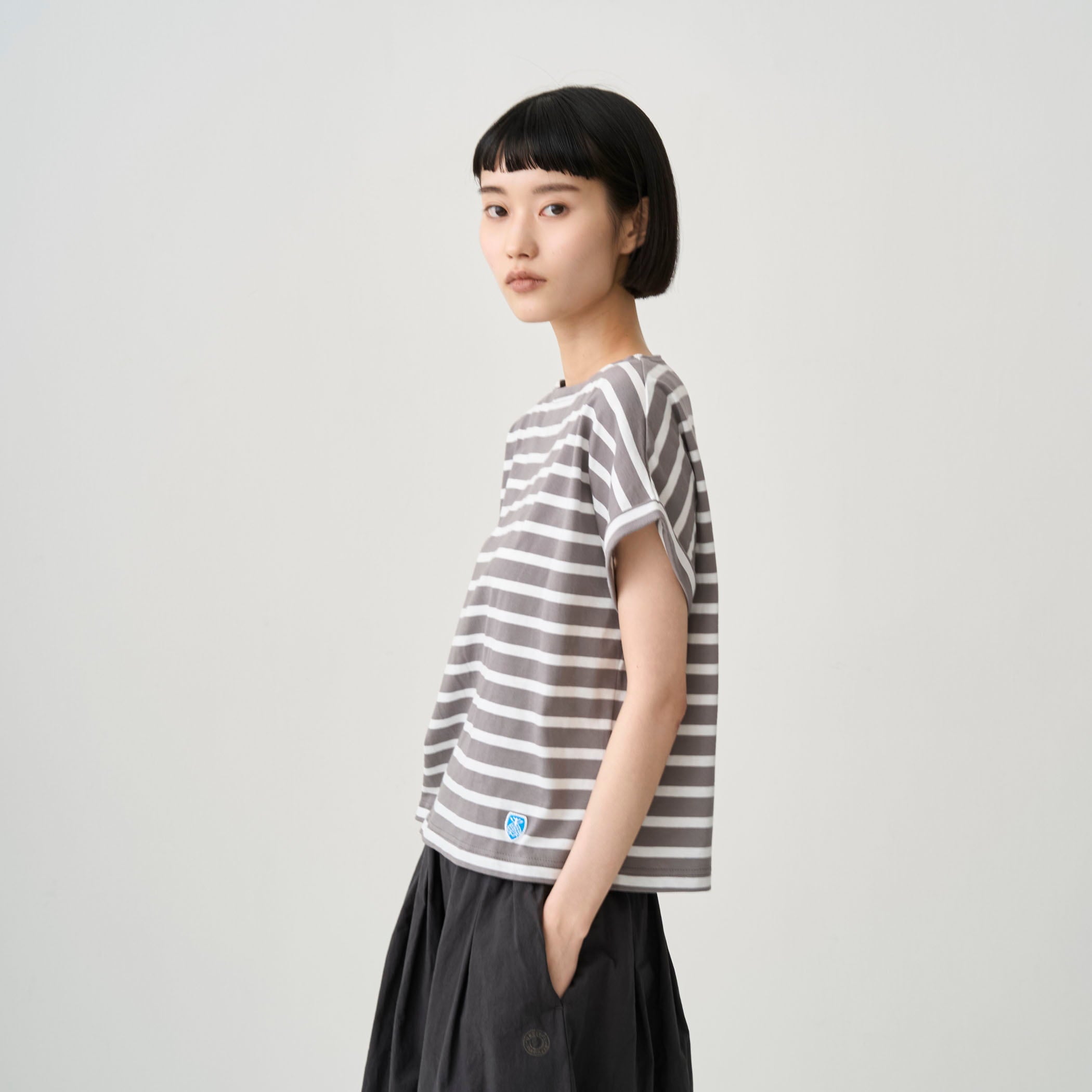 Women's Cotton Leger Boat Neck Half Sleeve T-shirt
