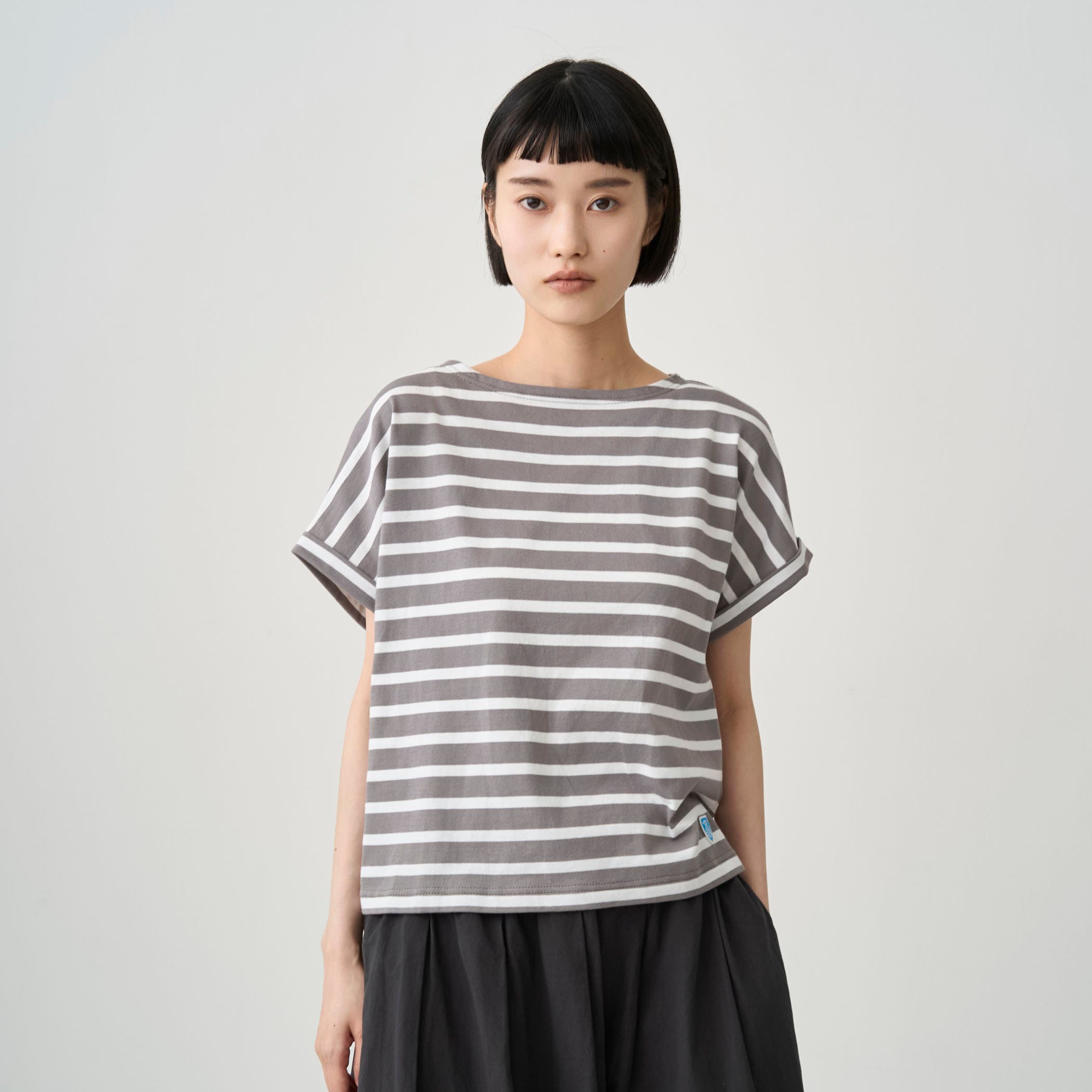 Women's Cotton Leger Boat Neck Half Sleeve T-shirt