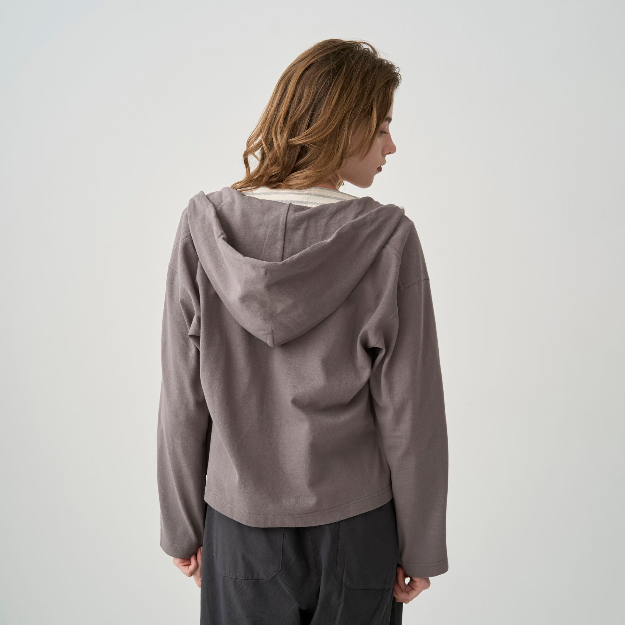 Cotton Zip Up Hood Jacket