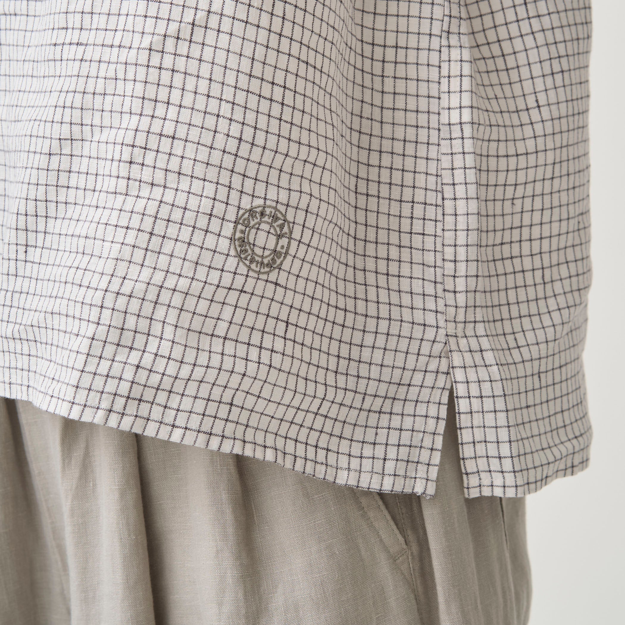 Women's Linen Sailor Check Shirt