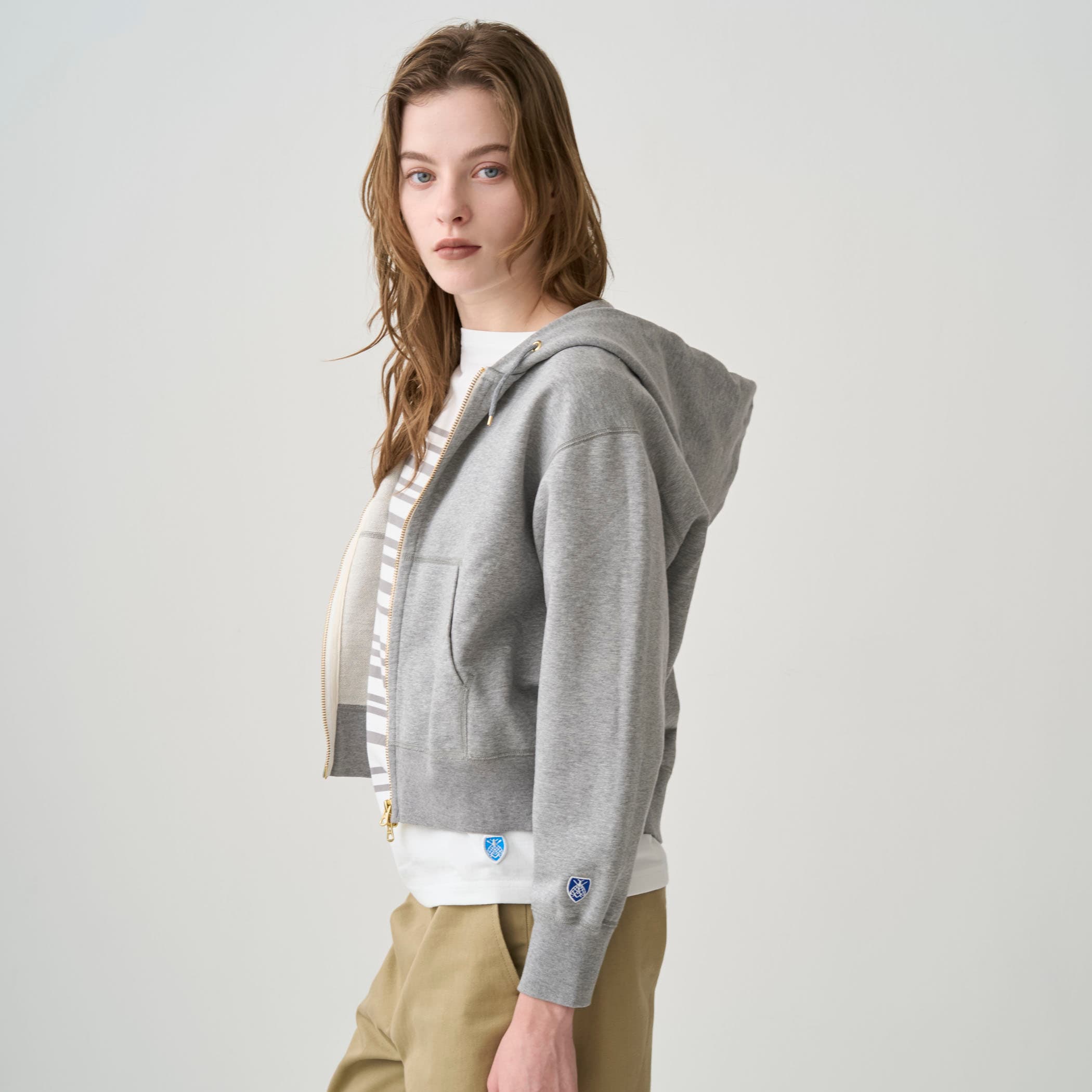 ORCIVAL　FRENCH TERRYジップパーカー Women's French Terry Zip Hoodie｜ORCIVAL