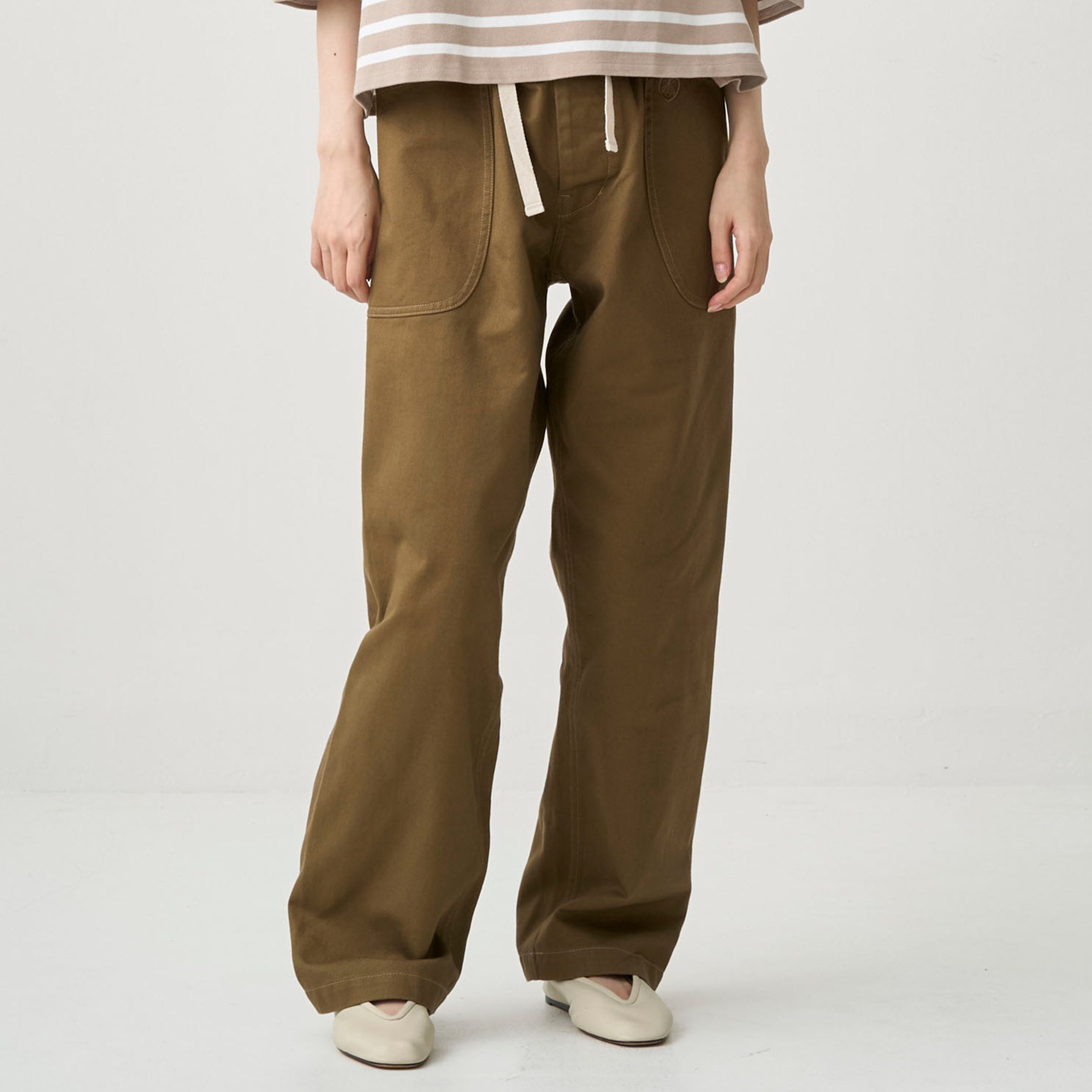 Cotton Twill Easy Pants