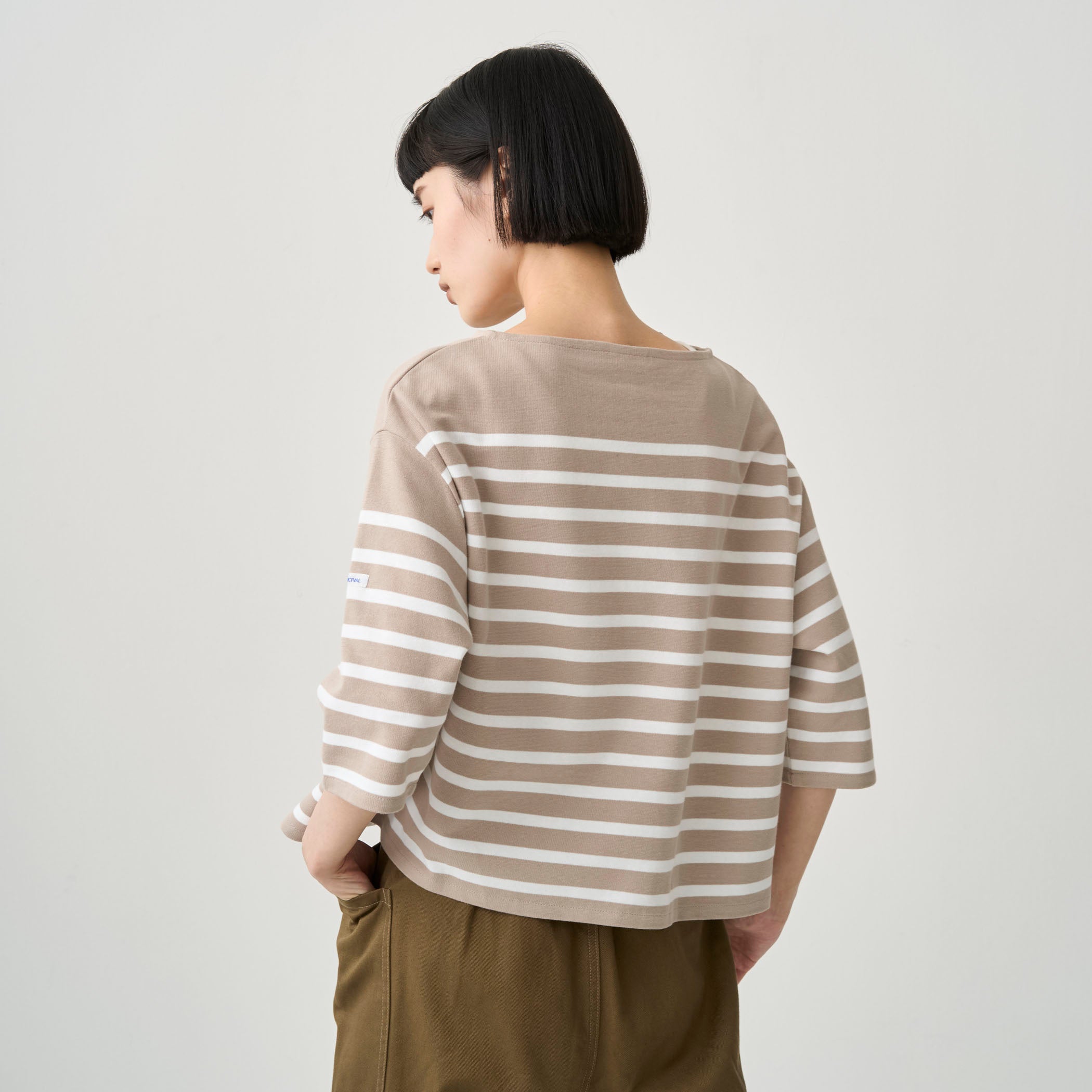 Women's Rachel Boat Neck Half Sleeve Basque Shirt