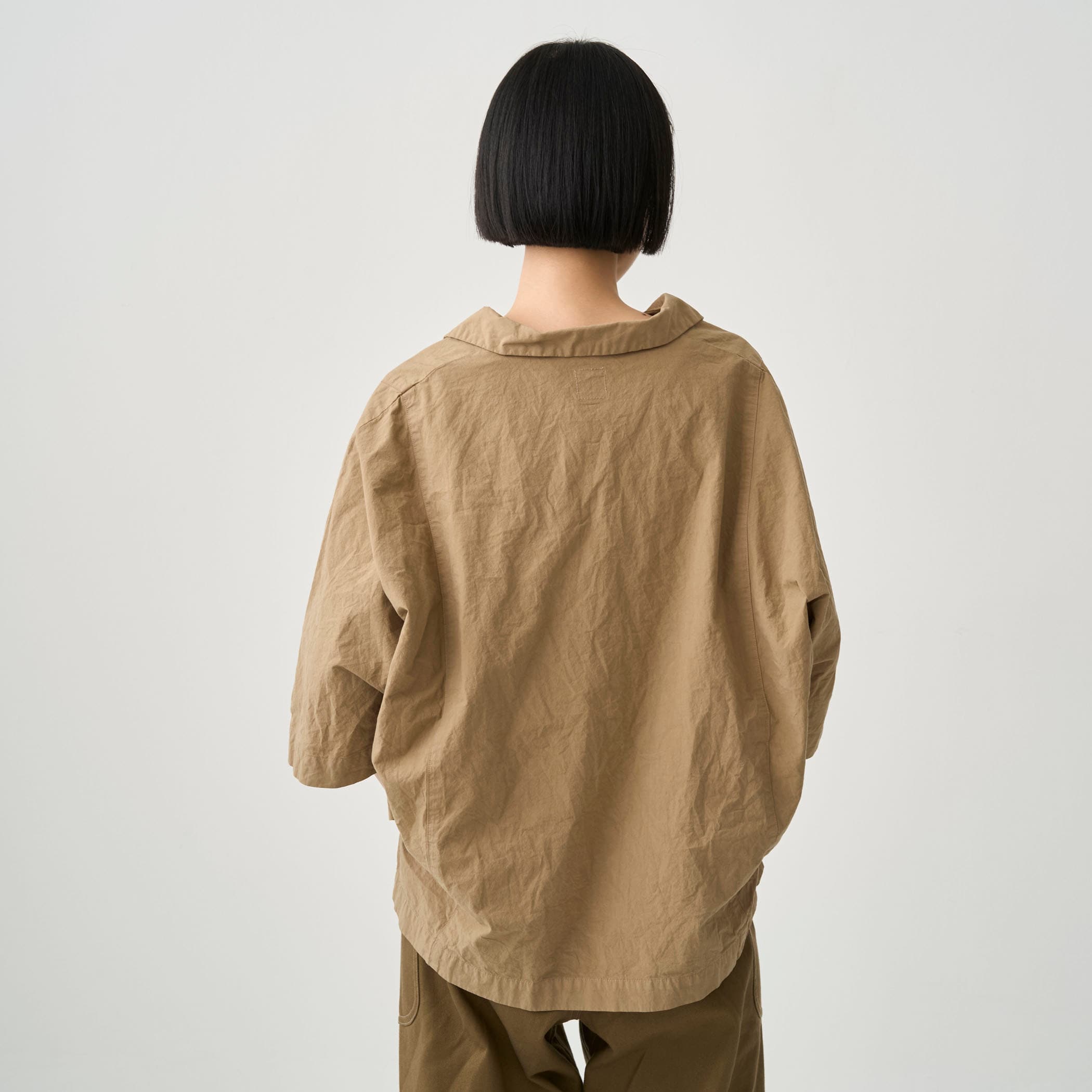 Women's Garment Dye Poplin Skipper Short Sleeve Shirt