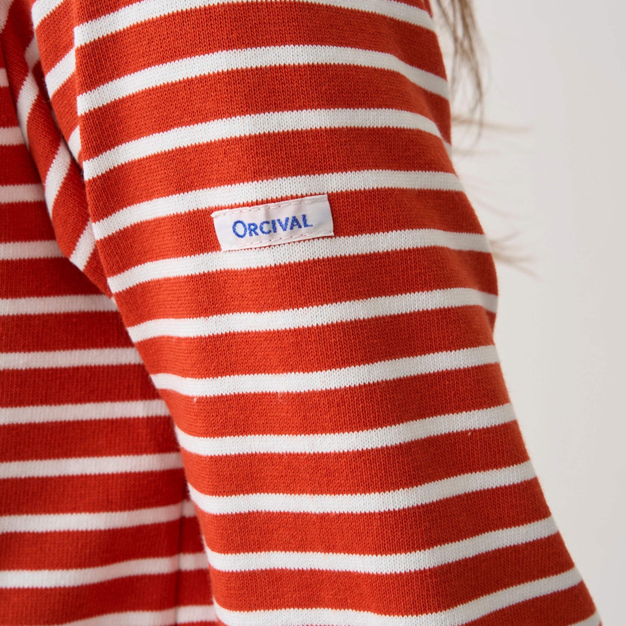 Women's Cotton Lourd Boat Neck Basque Shirt Narrow Border