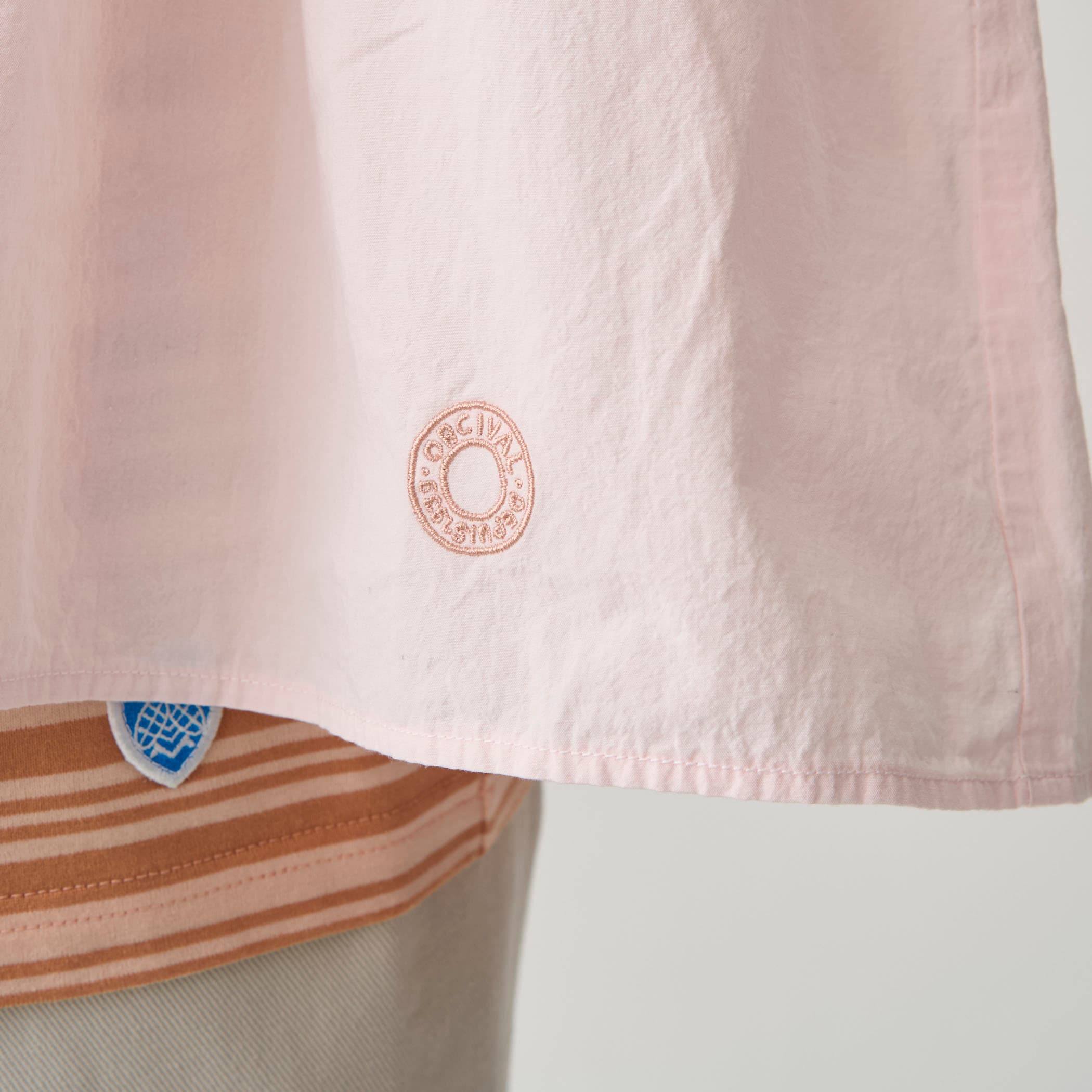 Women's Cotton Poplin Gathered Long Sleeve Outer Shirt