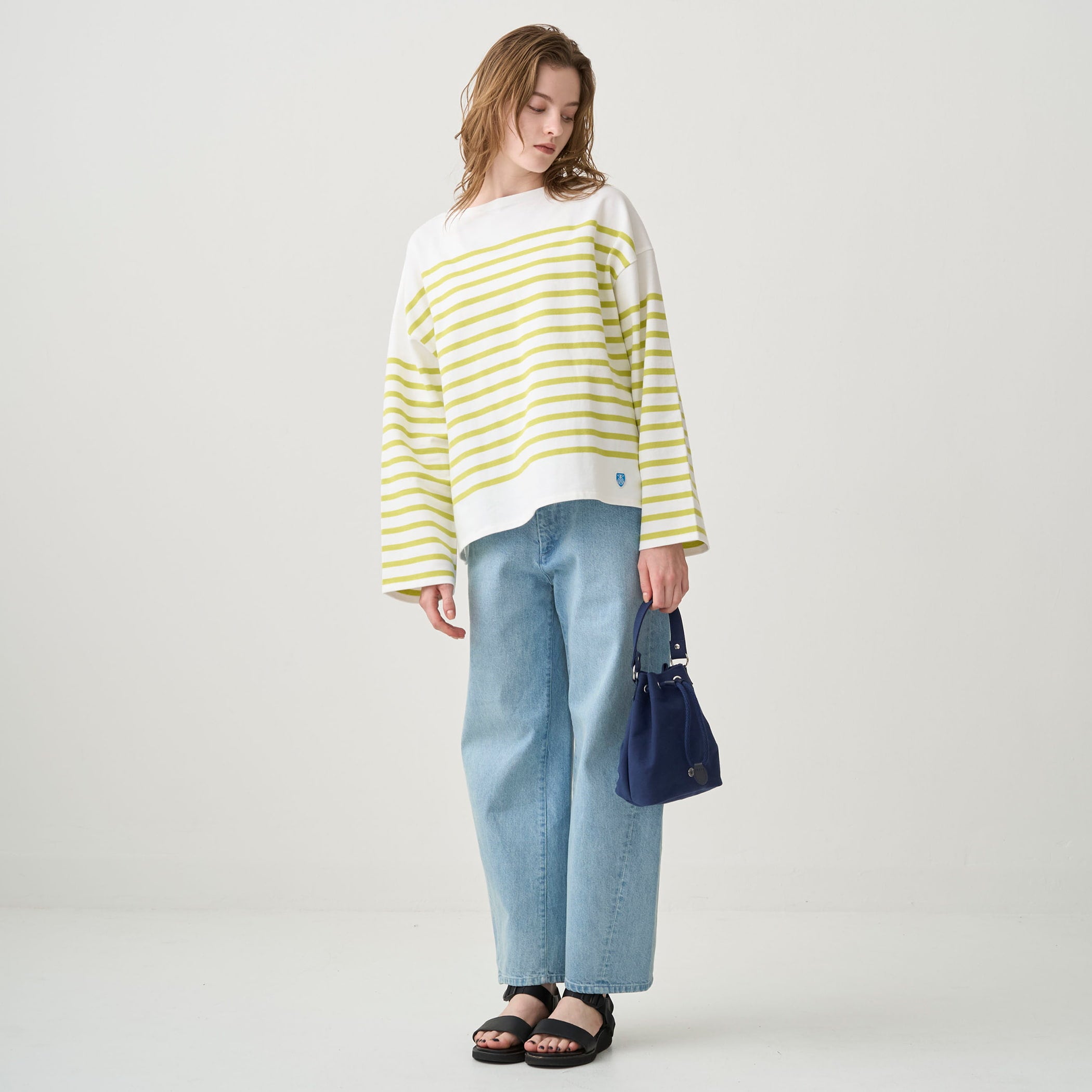 ORCIVAL - 【ORCIVAL / オーシバル】 RACHEL：カットソー Women's Rachel Boat Neck Wide Basque Shirt｜ORCIVAL