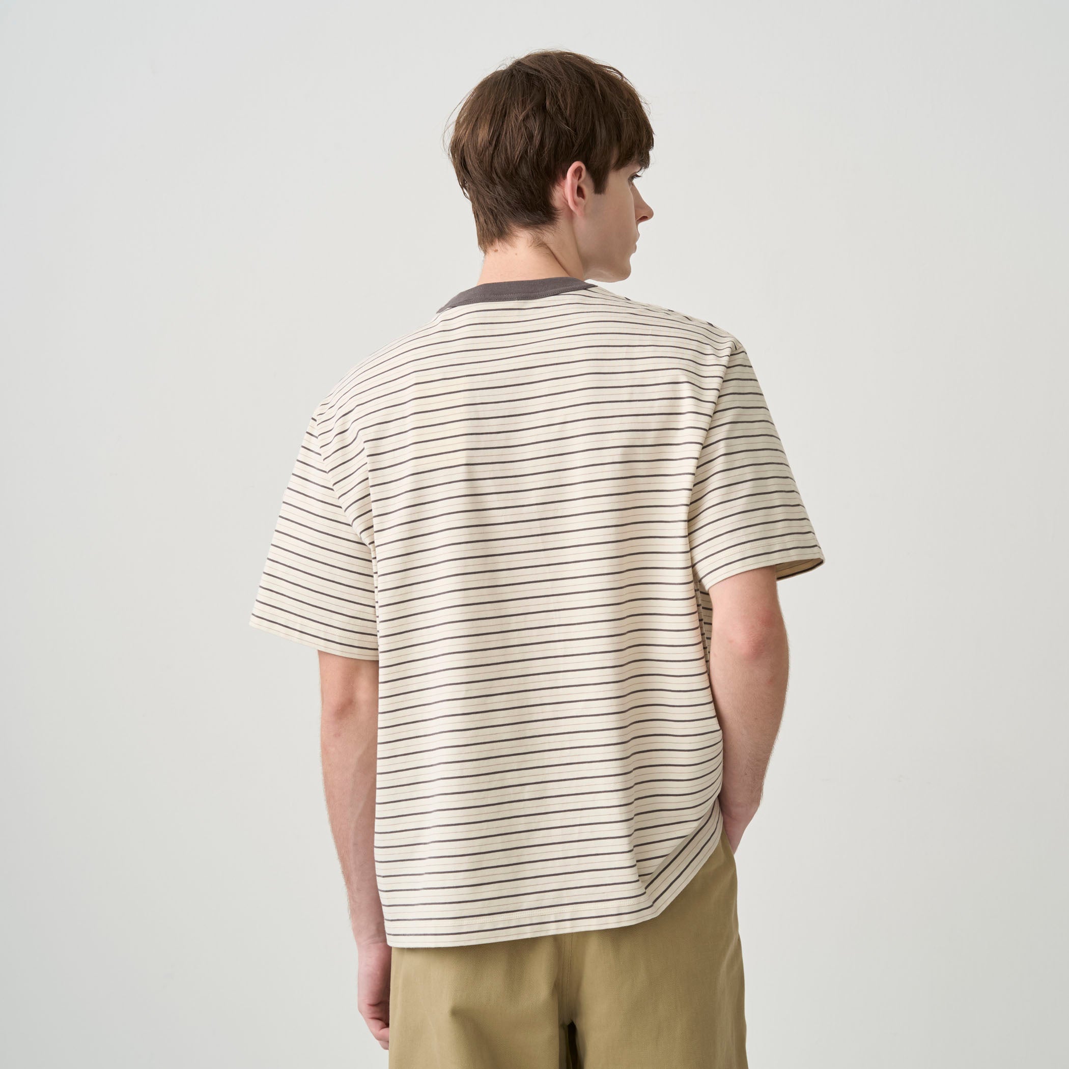 Men's Cotton Stretch Crew Neck Short Sleeve Pullover