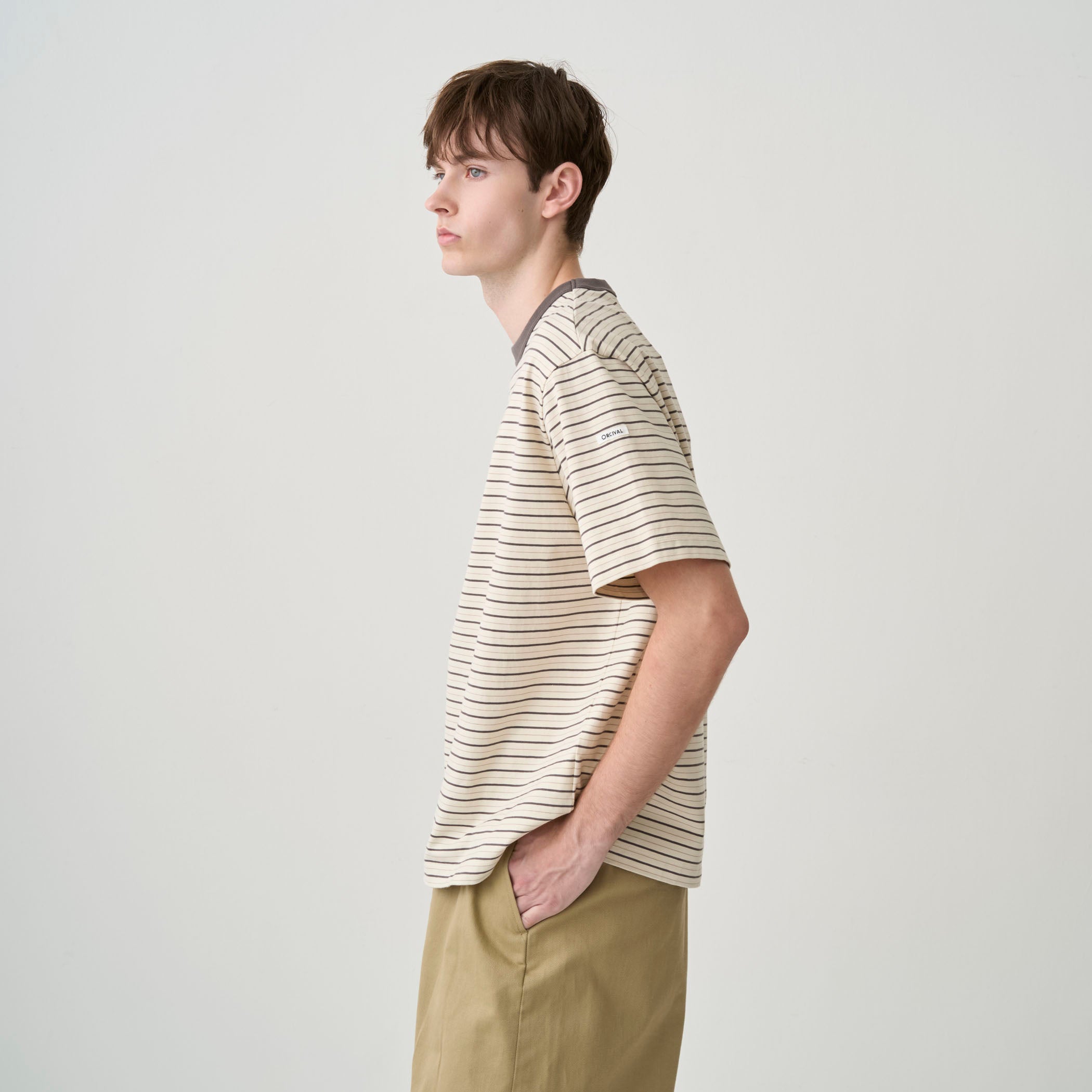 Men's Cotton Stretch Crew Neck Short Sleeve Pullover