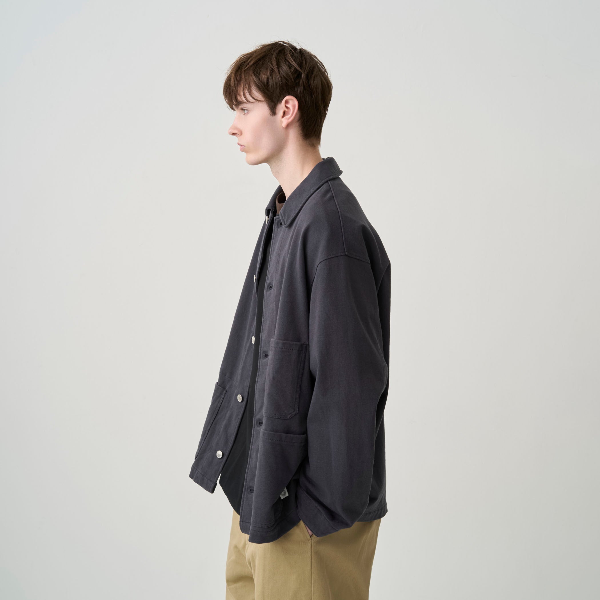 Paralleled Jersey French Coverall|ORCIVAL Paralleled Jersey French Coverall|ORCIVAL