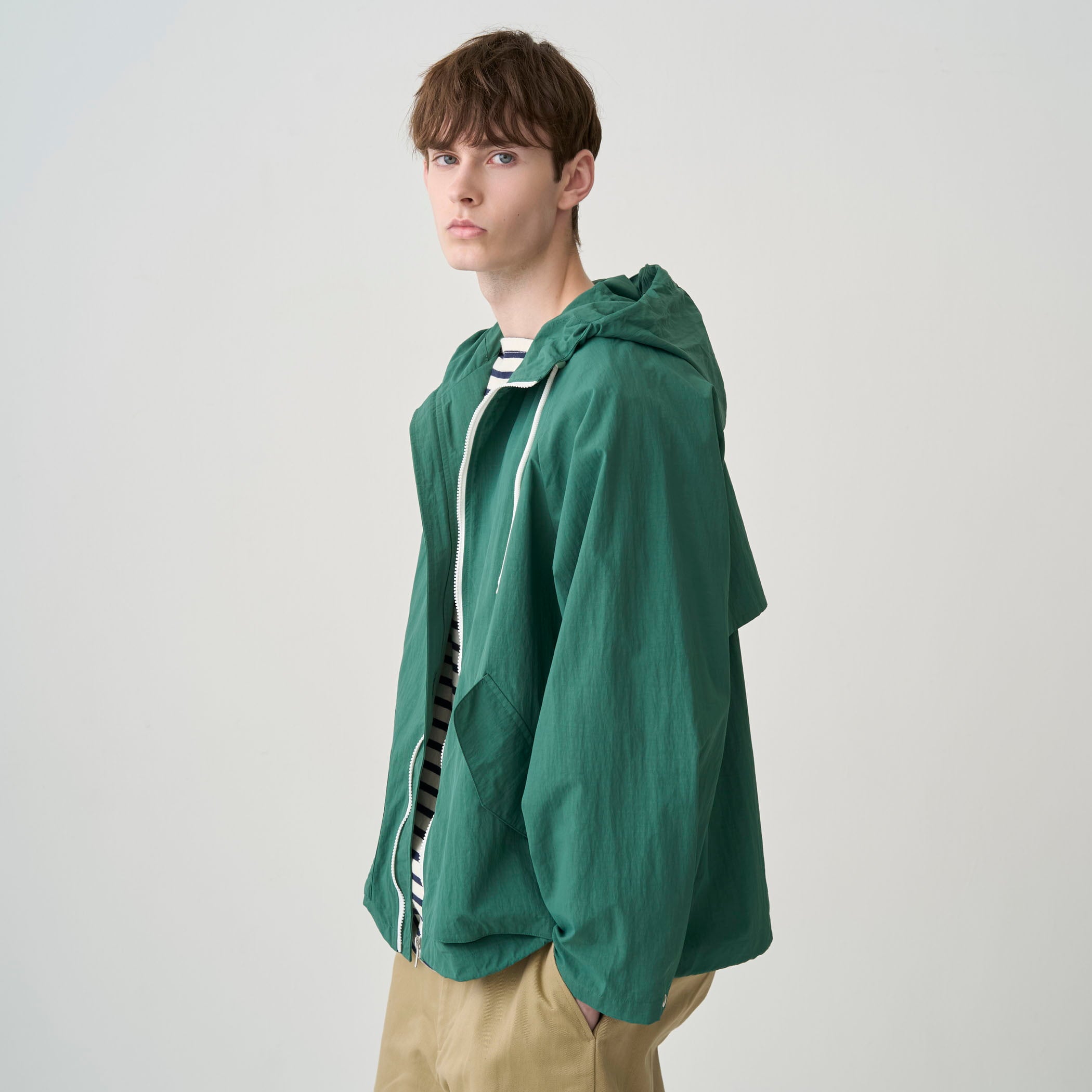 Men's Nylon Tussah Hooded Mountain Jacket｜ORCIVAL