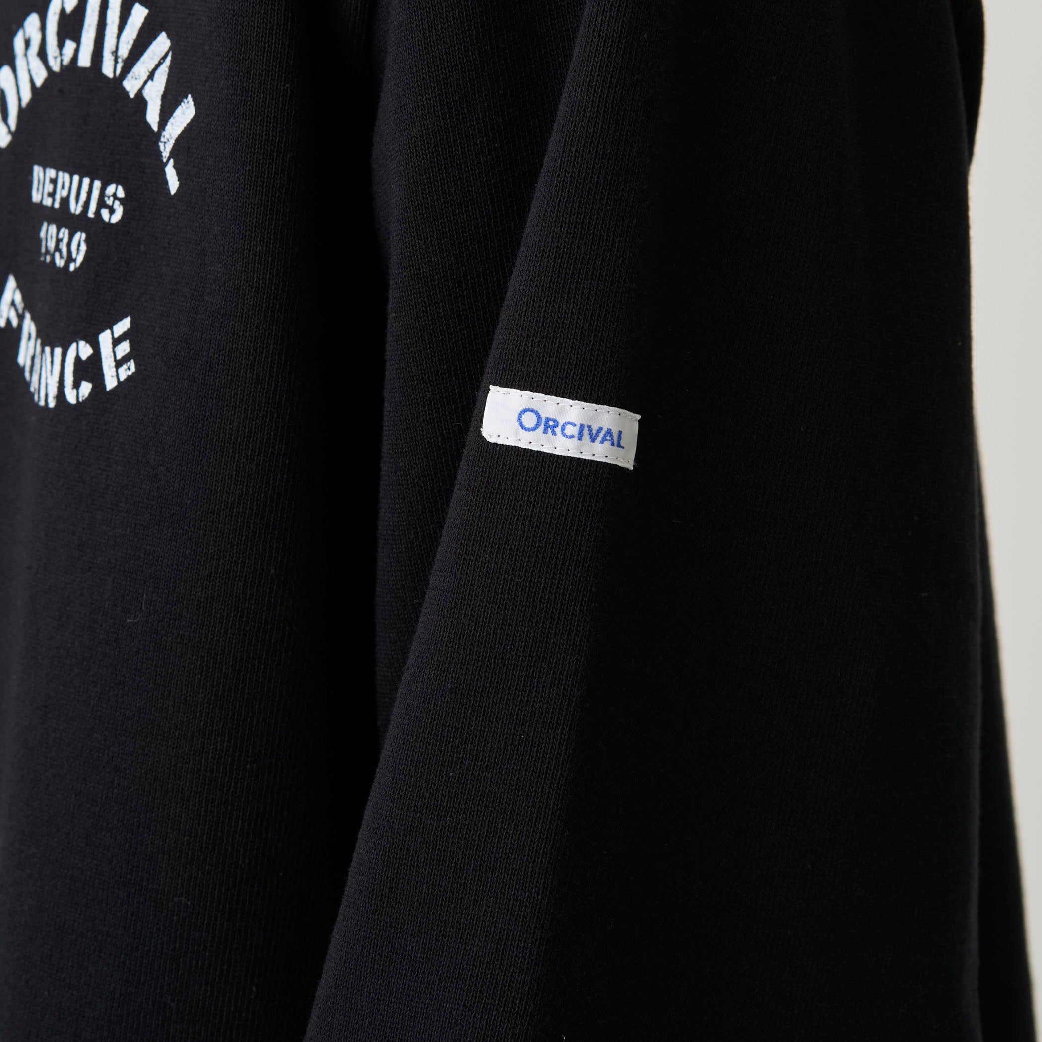 Men's Cotton Lourd Crew Neck Basque Shirt Logo Print