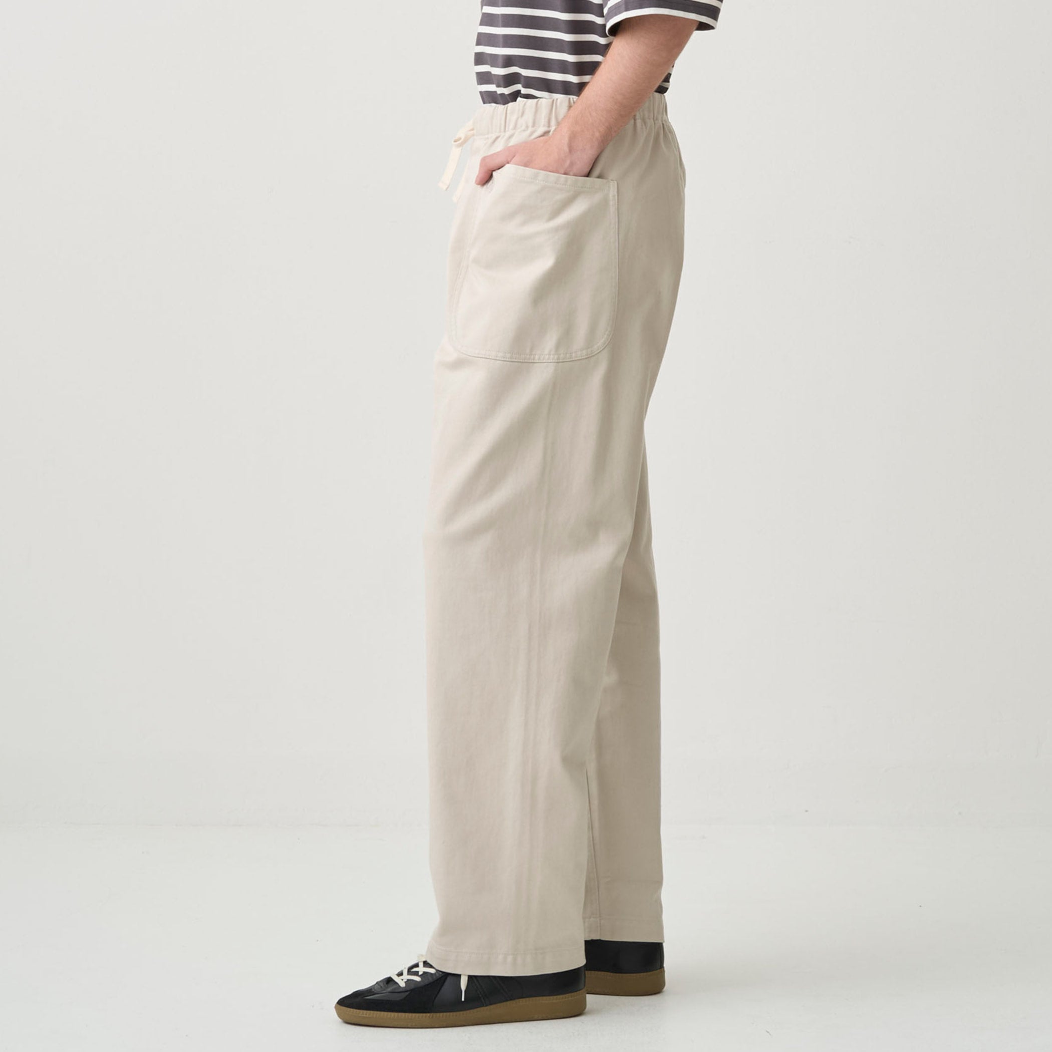Cotton Twill Easy Pants