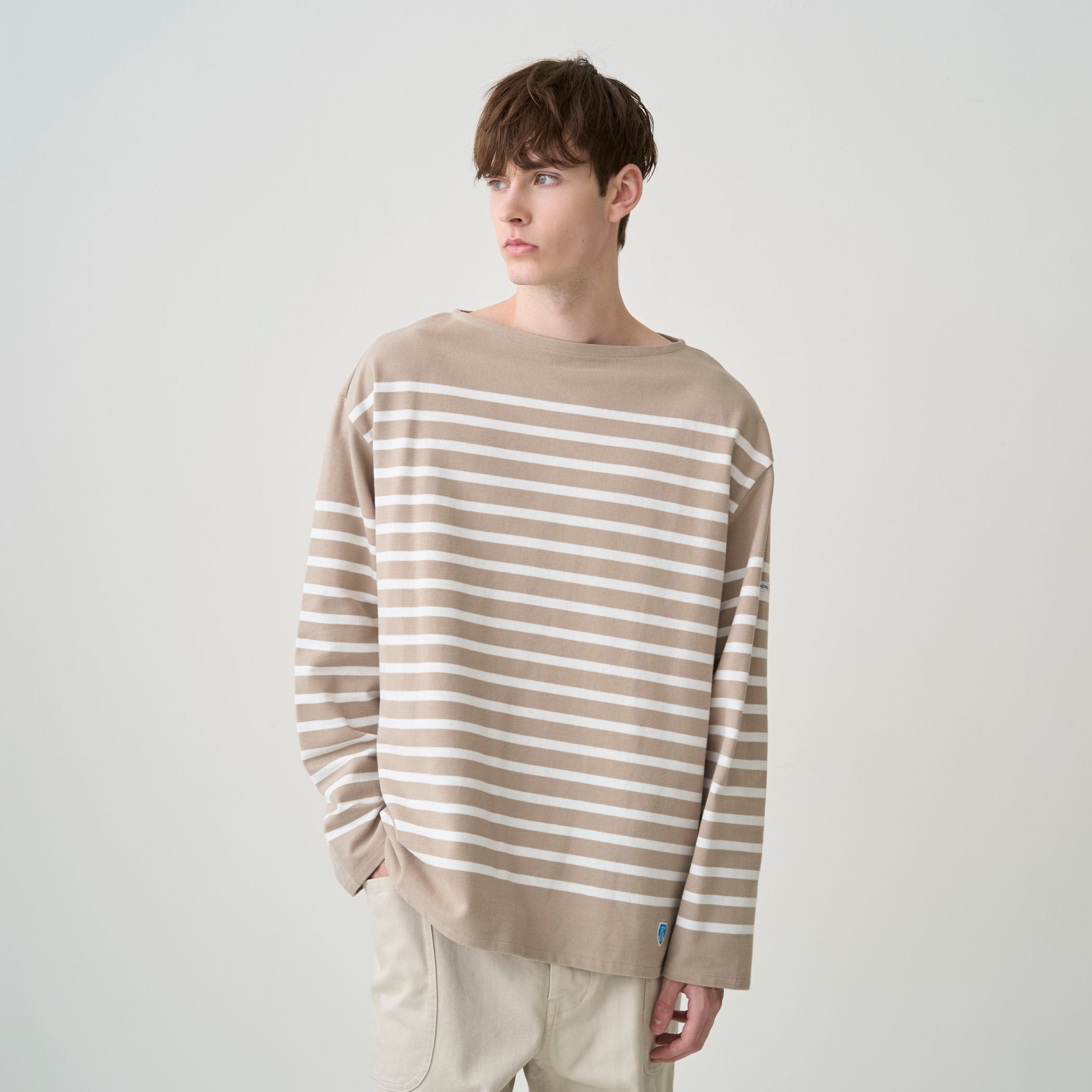 Men's Rachel Wide Boat Neck Basque Shirt