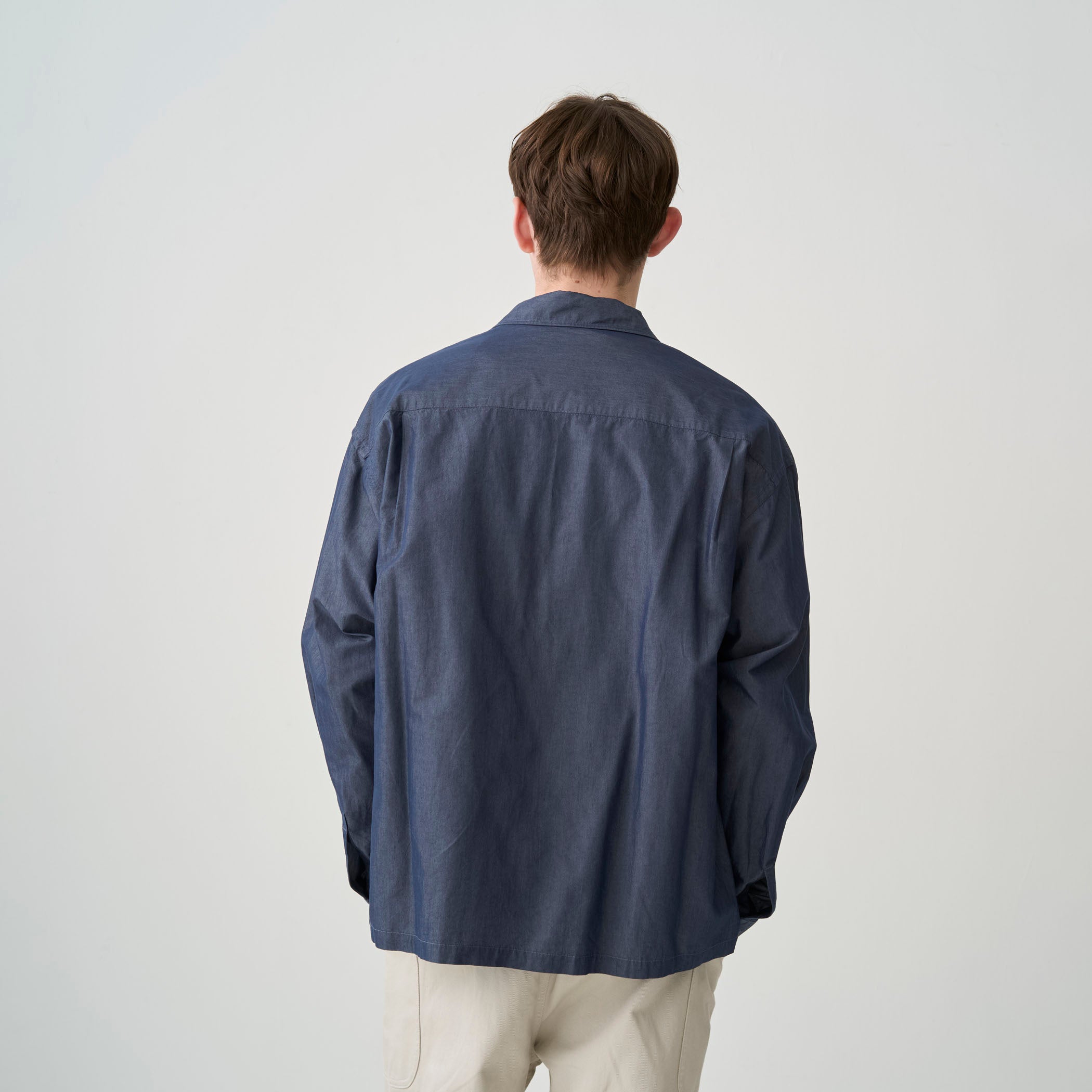 Men's Cupra Cotton Broad Regular Collar Outer Shirt