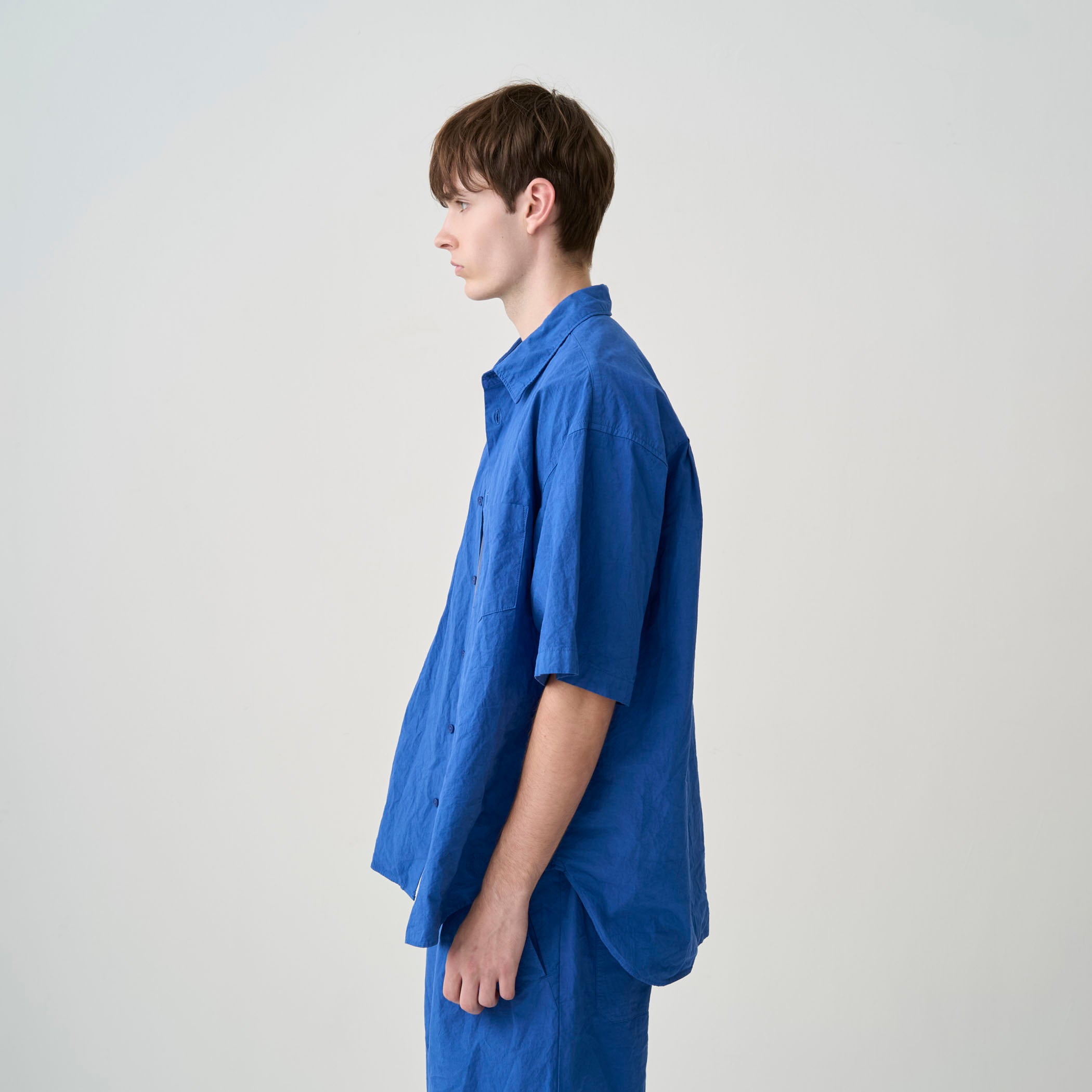 Men's Garment Dye Poplin Regular Collar Shirt