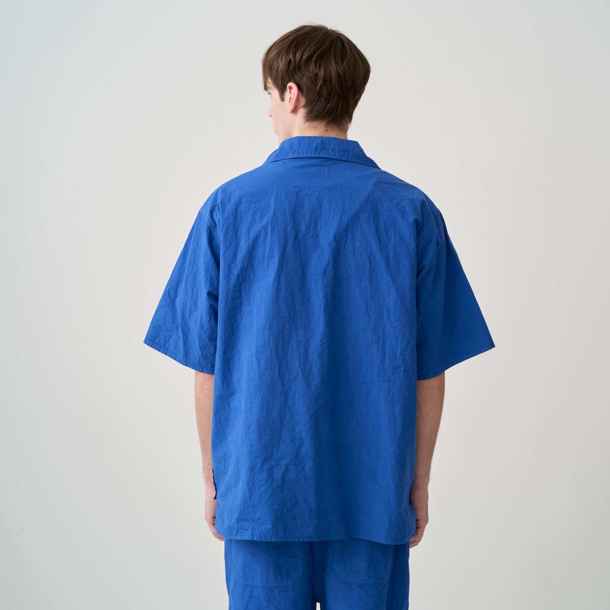Men's Garment Dye Poplin Skipper Short Sleeve Shirt