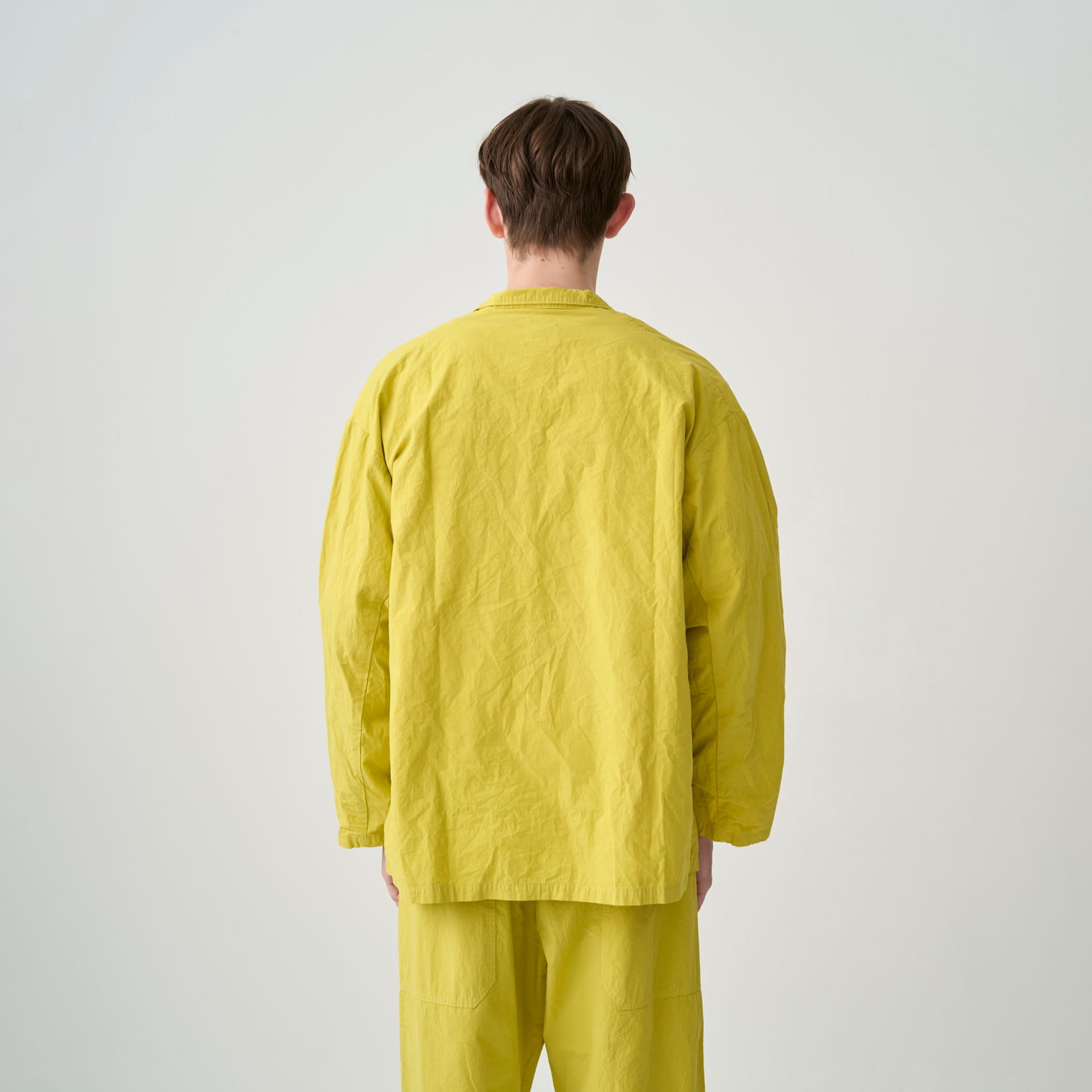 Men's Garment Dye Poplin Notched Lapel Jacket